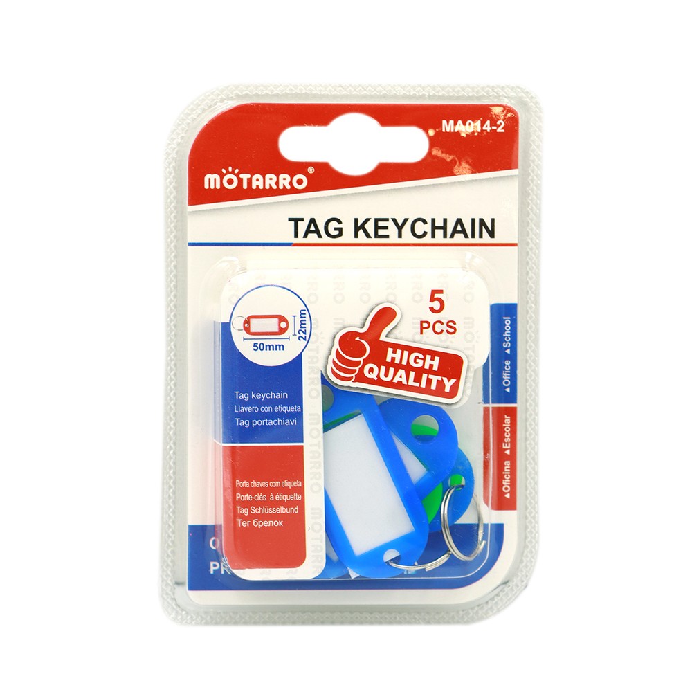Motarro Tag Keychain 5 Piece