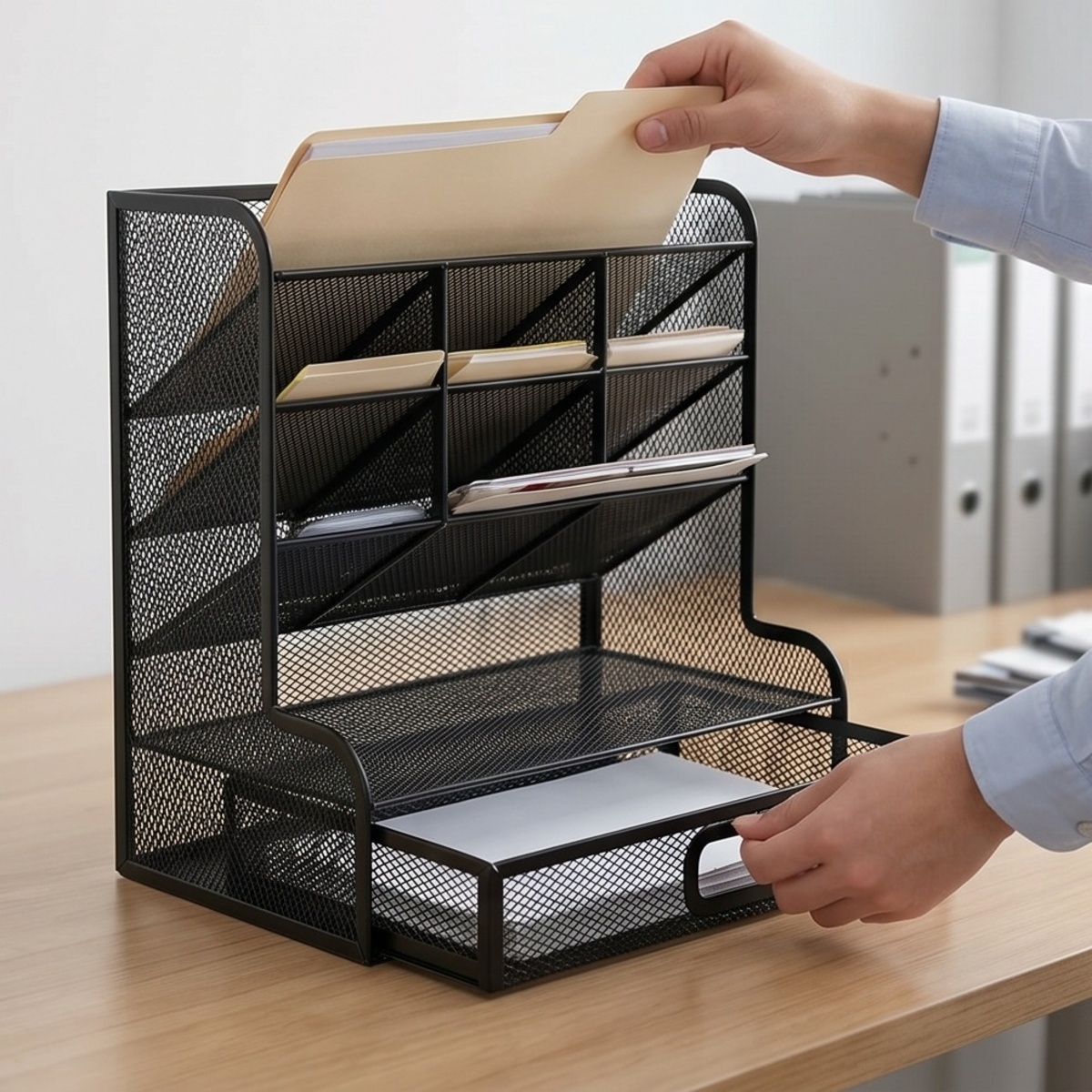 Metal File Holder Organizer