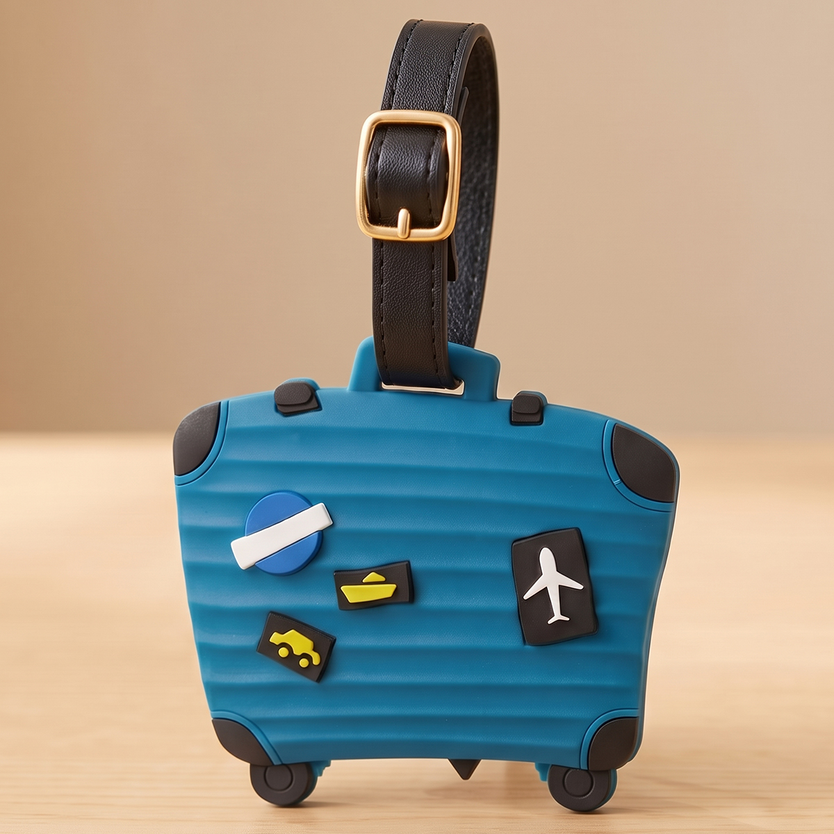 Cute Blue Suitcase Shaped Luggage Tag