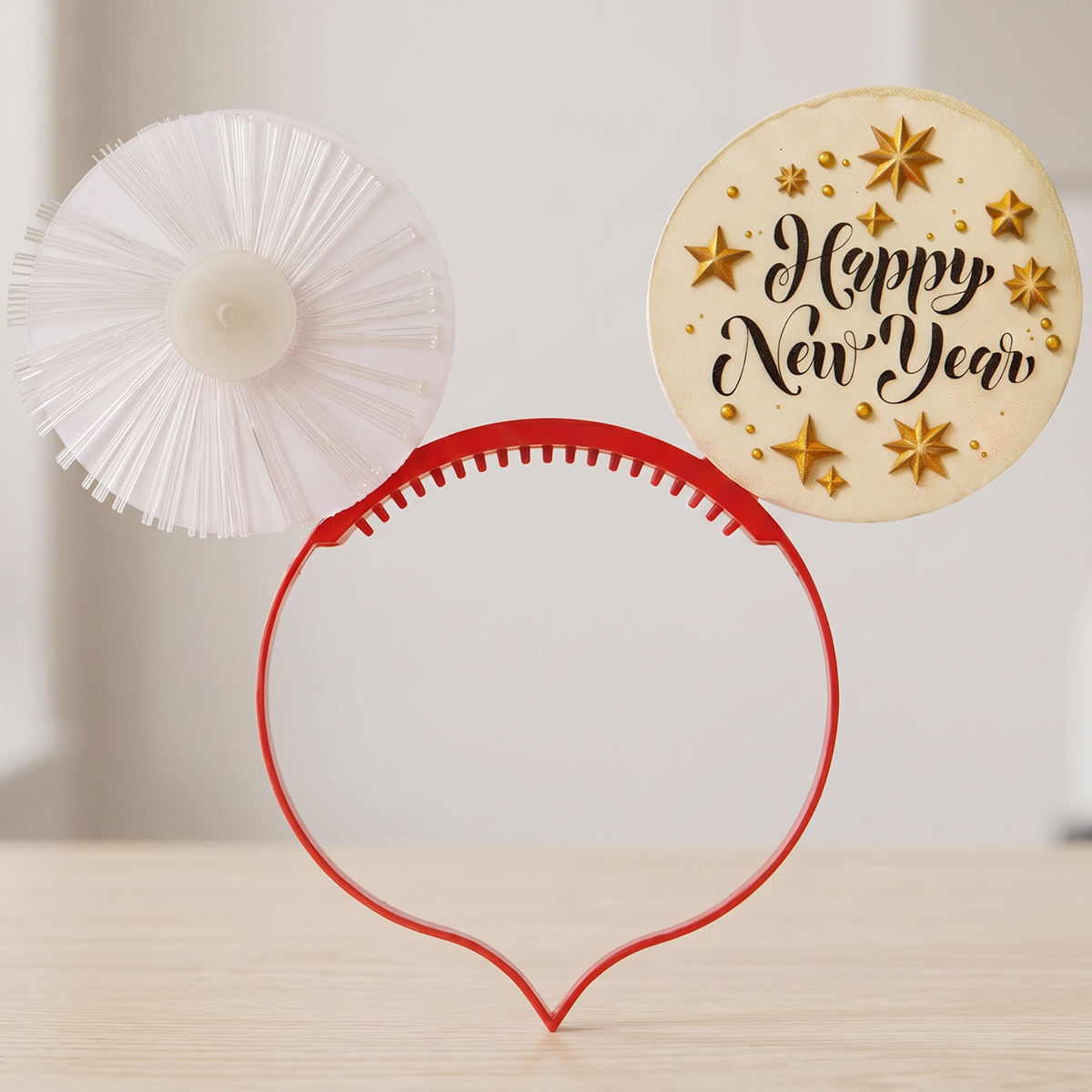 Happy New Year Themed Headband Red