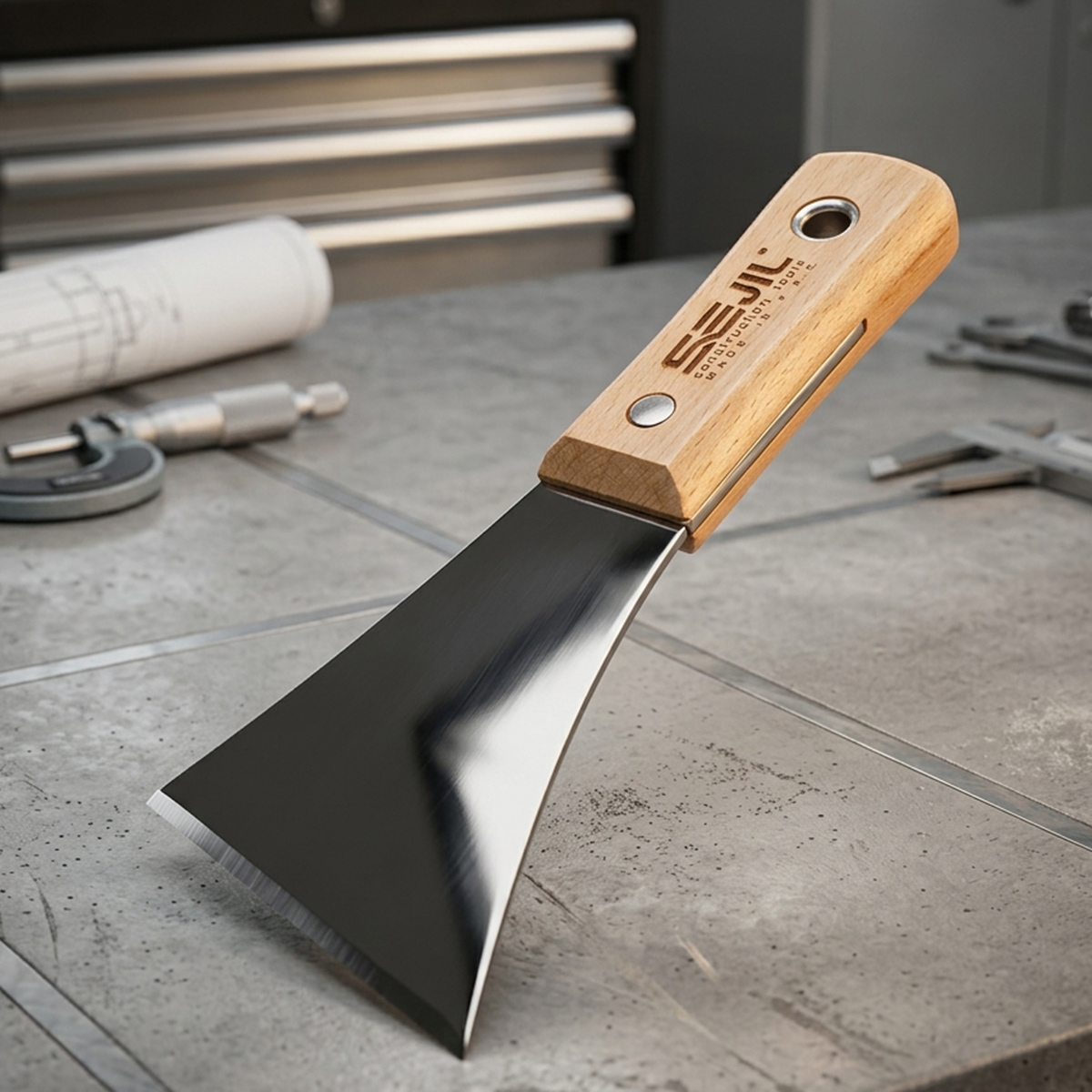 Sejil Scraper With A Grade Wooden Handle