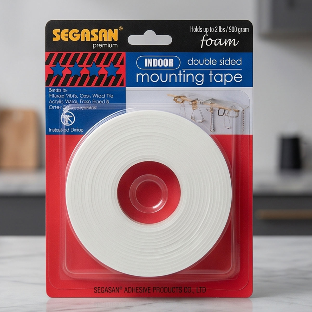Segasan Indoor Double Sided Mounting Tape | أدوات | القياس والتثبيت | الأشرطة، الأربطة والقفل Segasan Indoor Double Sided Mounting Tape | أدوات | القياس والتثبيت | الأشرطة، الأربطة والقفل