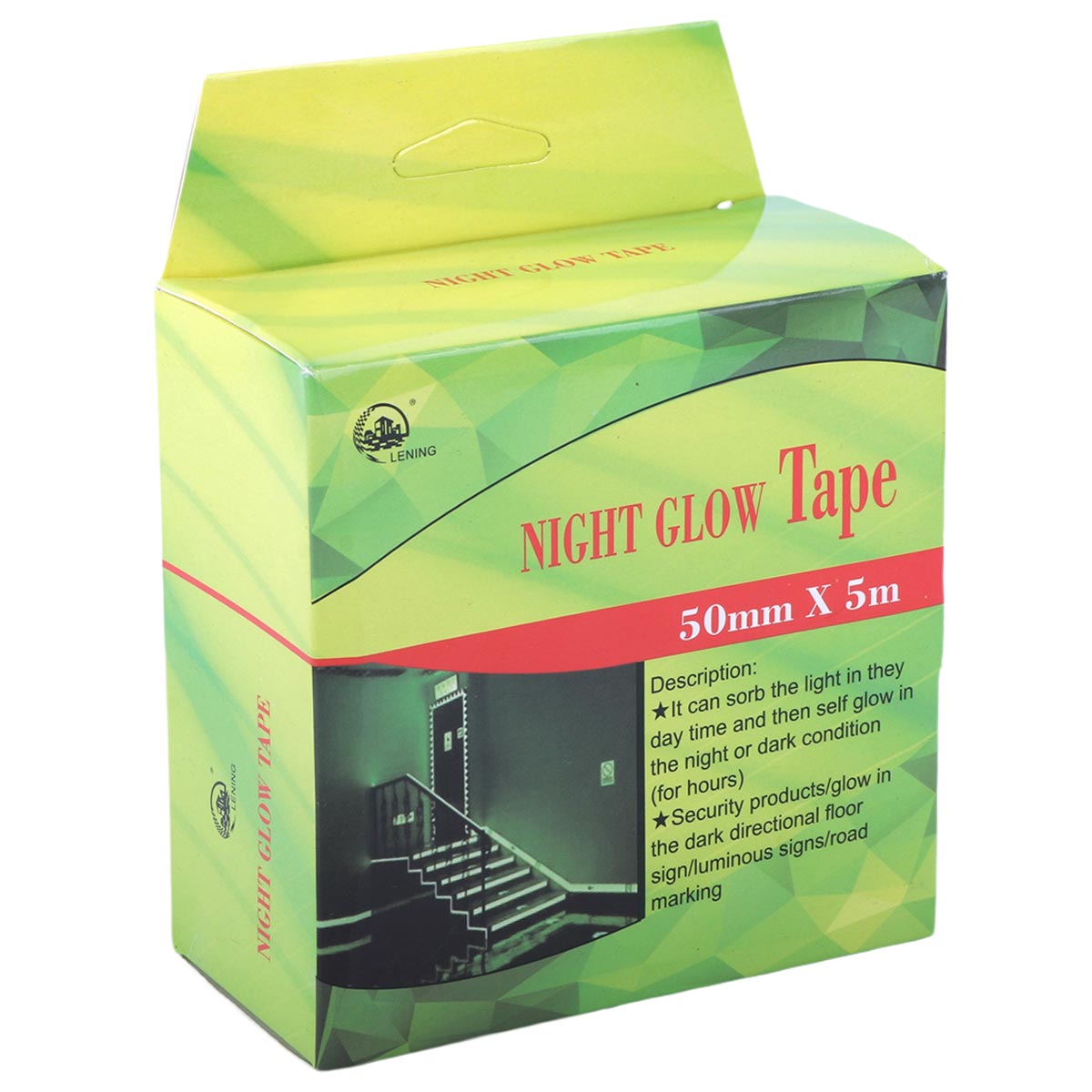 Green Lion Night Glow Tape 50mm 5Meter