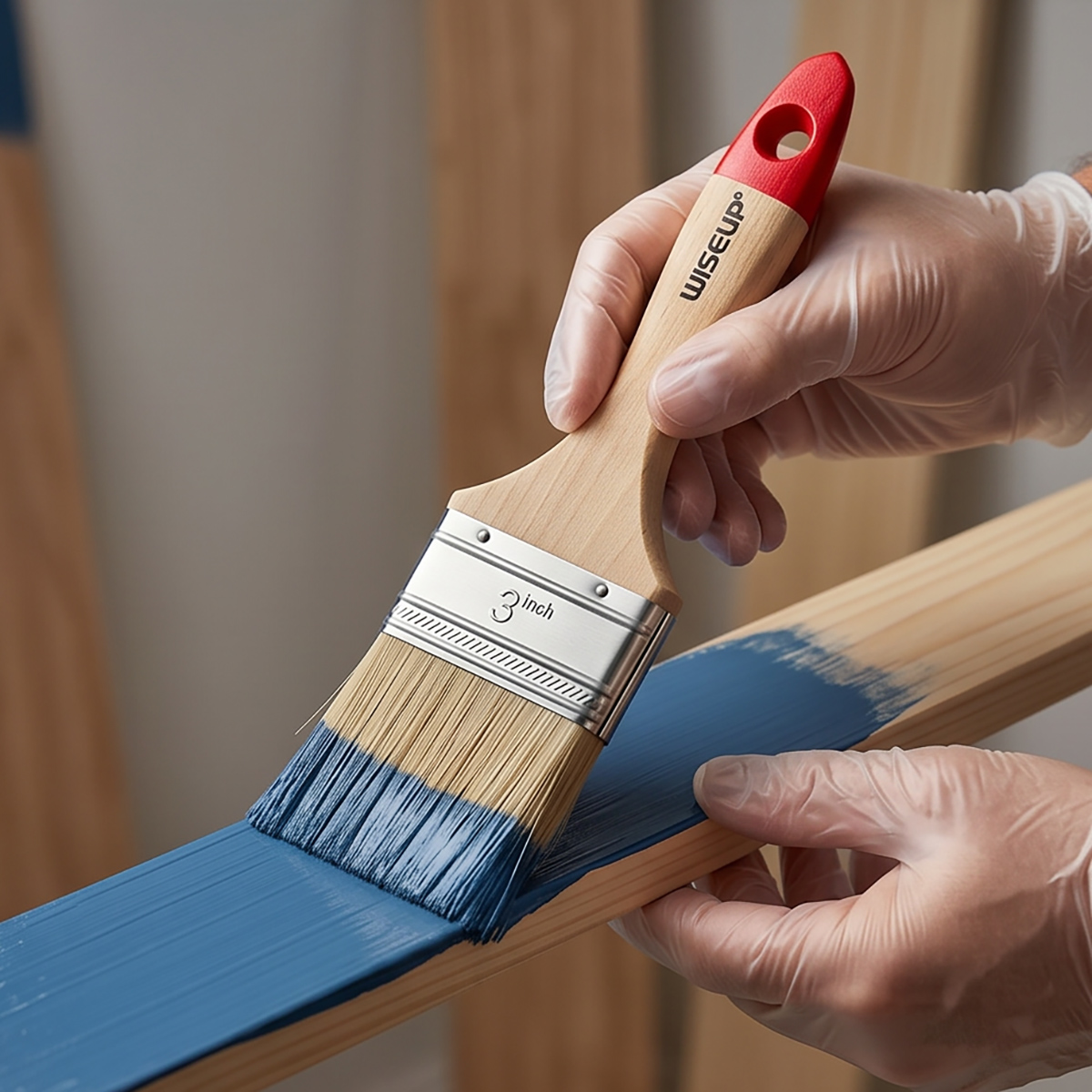 Wise Up Paint Brush 3 Inch Wooden