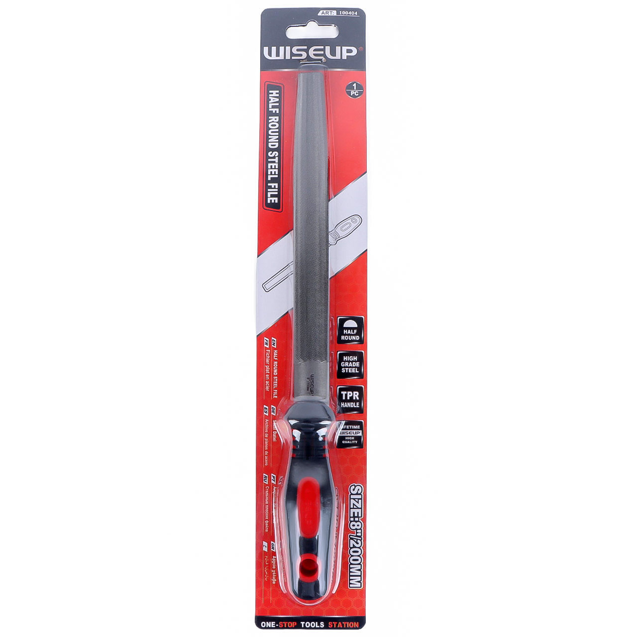Wiseup Half Round Steel File 200mm 100404 | Tools | Hand Tools Wiseup Half Round Steel File 200mm 100404 | Tools | Hand Tools