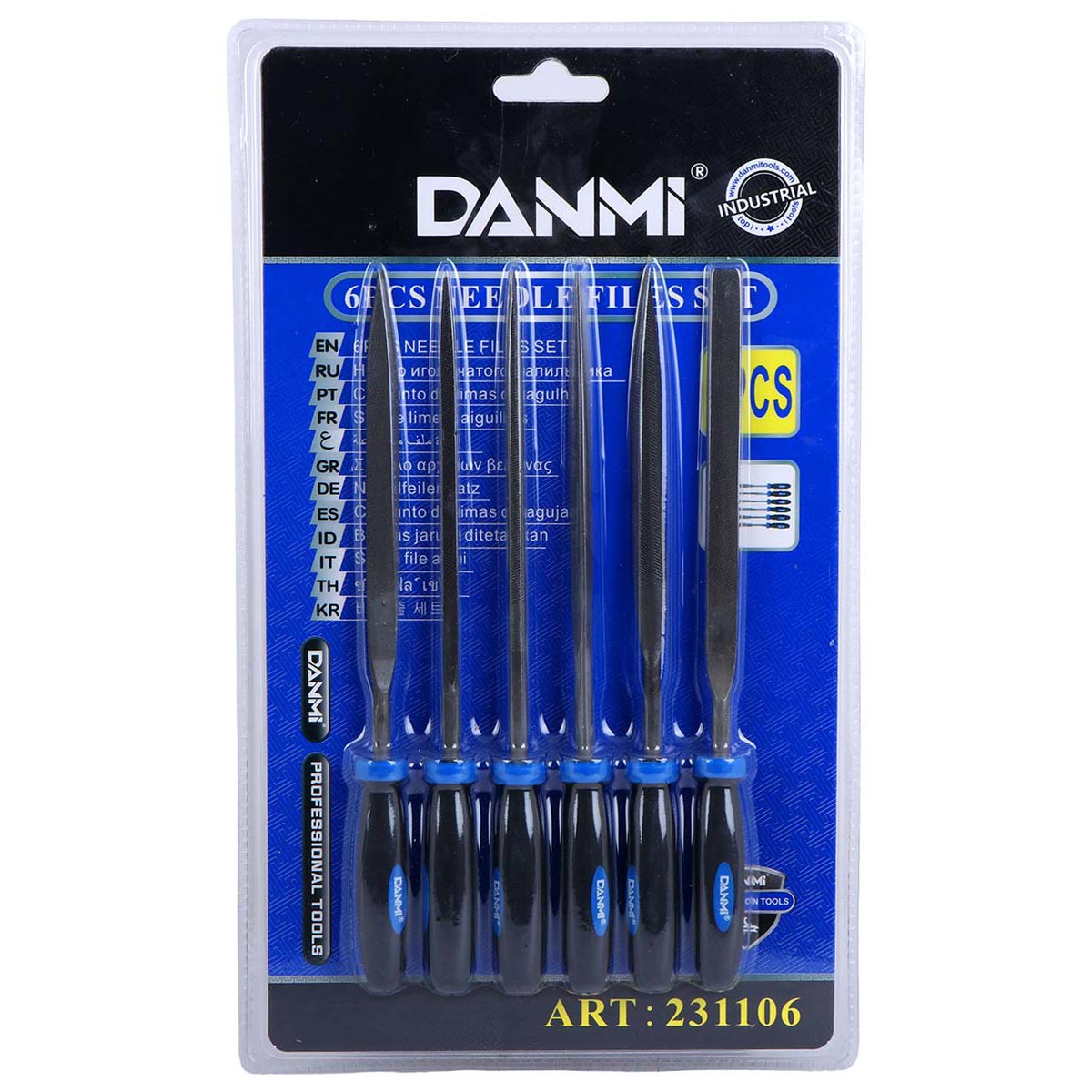 Danmi Needle Files Set 6 Pieces