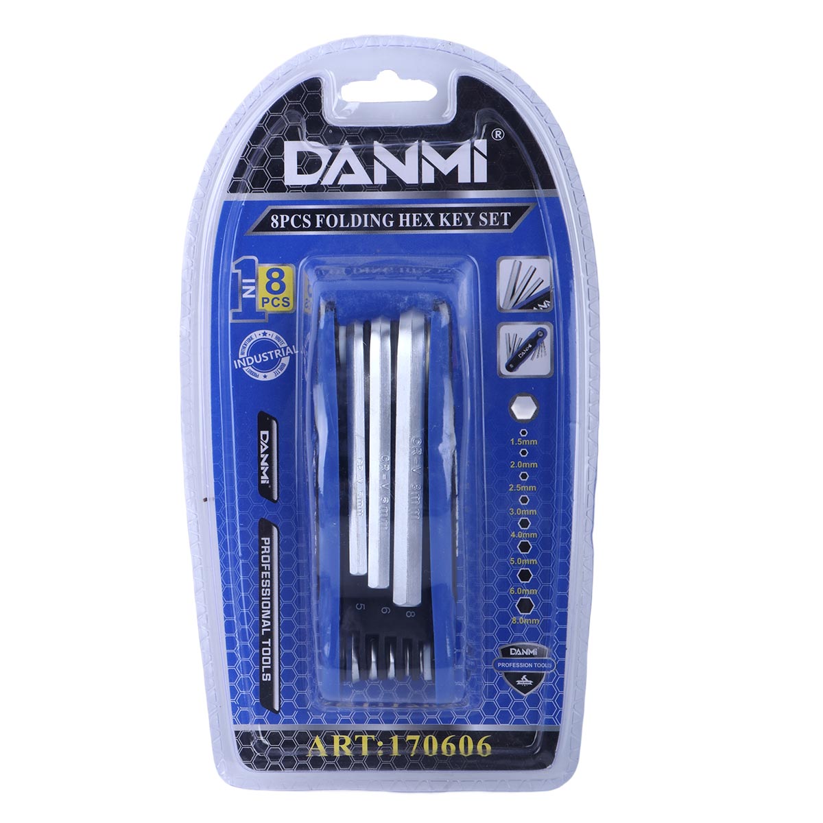 Danmi Professional Folding Hey Key 8 Pieces Set