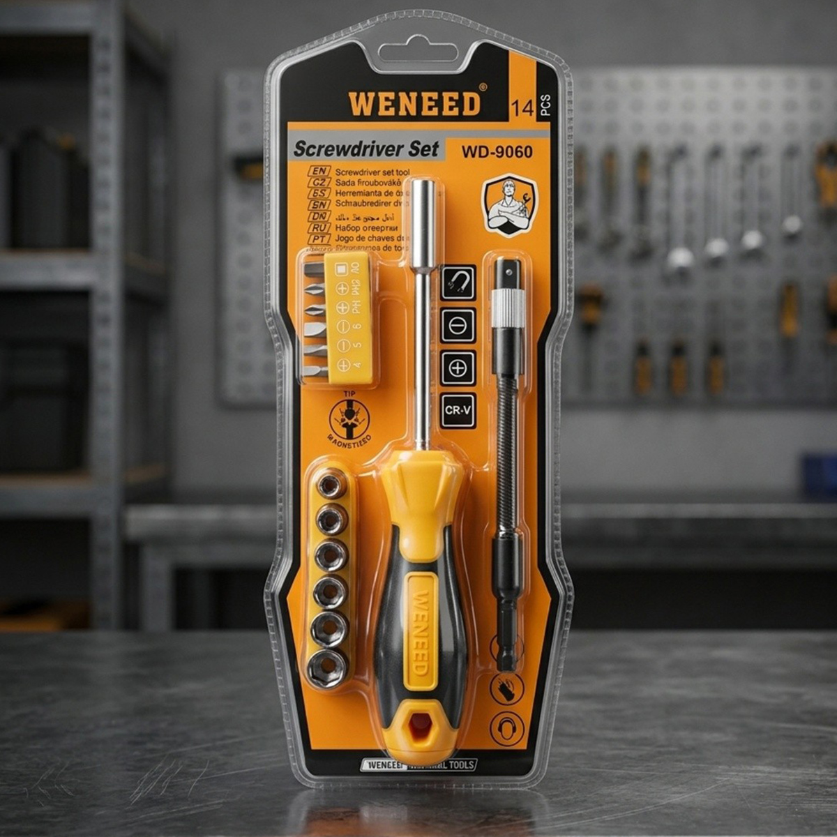 Weneed Screw Driver Set 14 Pieces ID-6028/9060 | Tools | Hand Tools Weneed Screw Driver Set 14 Pieces ID-6028/9060 | Tools | Hand Tools