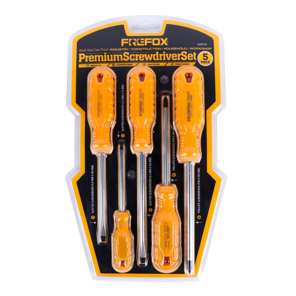 Frefox Premium Screw Driver 5 Pieces Set 608105