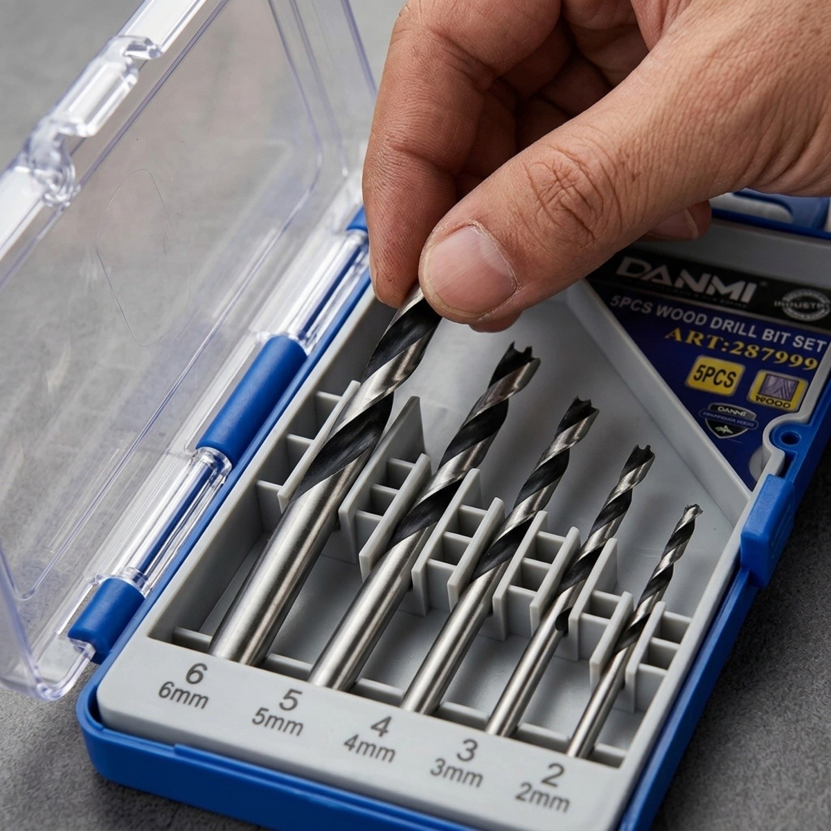 Danmi 5 Pieces Wood Drill Bit Set