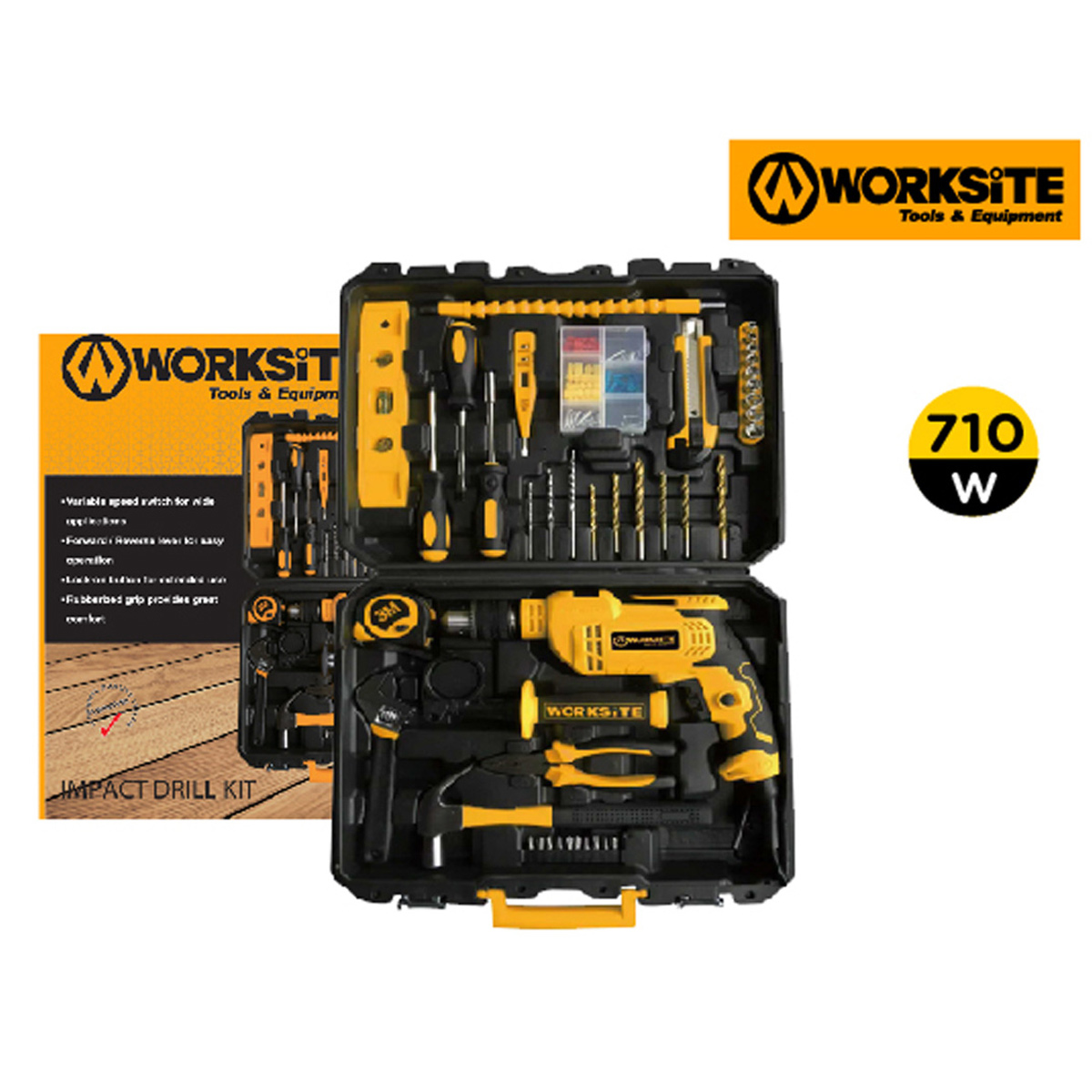 Worksit Impact Drill & 102 Pieces Accessories Set EID448-KIT | Tools | Power Tools | Drill Machines Worksit Impact Drill & 102 Pieces Accessories Set EID448-KIT | Tools | Power Tools | Drill Machines
