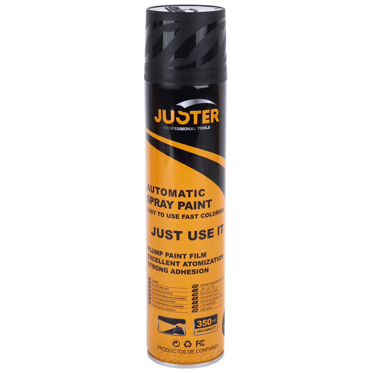 Juster Automatic Spray Paint 350ml Matte Black 14212JLD99002