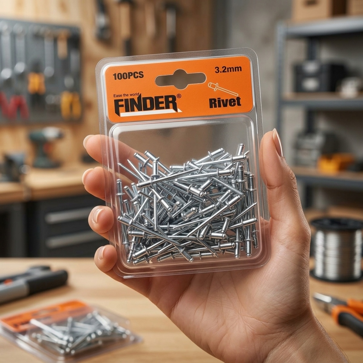 Finder Rivet Nails 3.2mm 100 Pieces