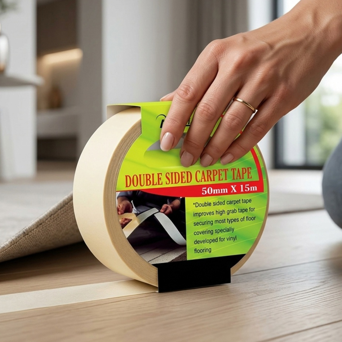 Double Sided Carpet Tape 50mm 15 Meter