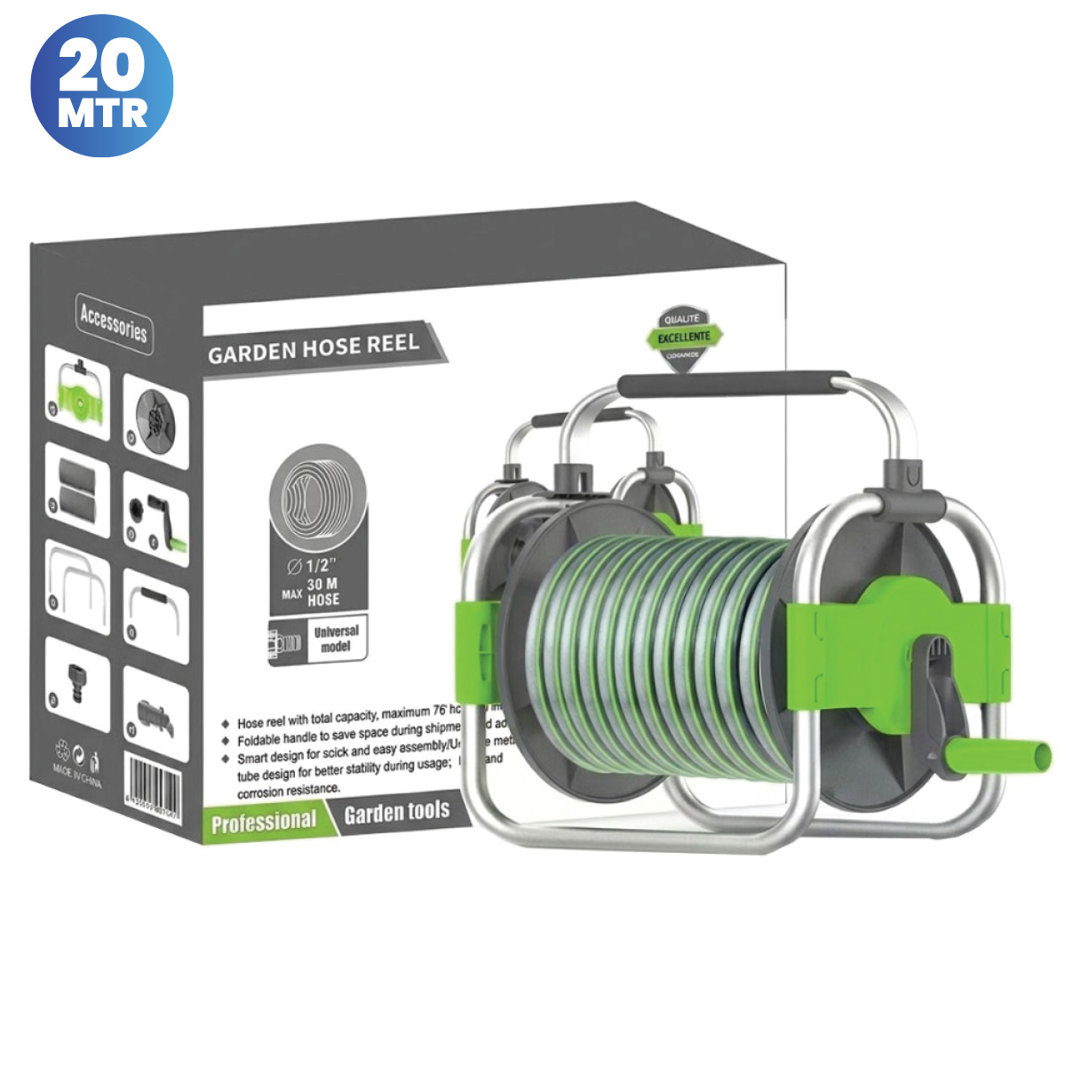 Professional Garden Hose Reel 20m | Tools | Gardening Tools | Watering Tools & Accessories Professional Garden Hose Reel 20m | Tools | Gardening Tools | Watering Tools & Accessories