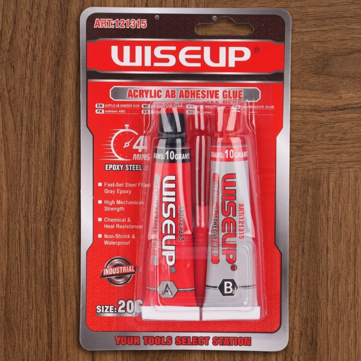 Wiseup Acrylic Ab Adhesive Glue 2 Pieces