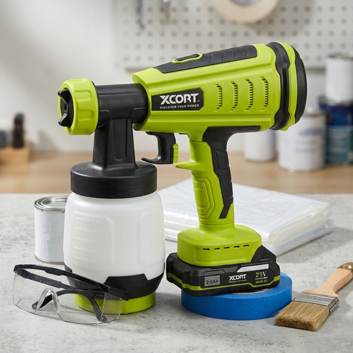 Xcort Cordless Spray Paint Machine Xdc09-1001 21V