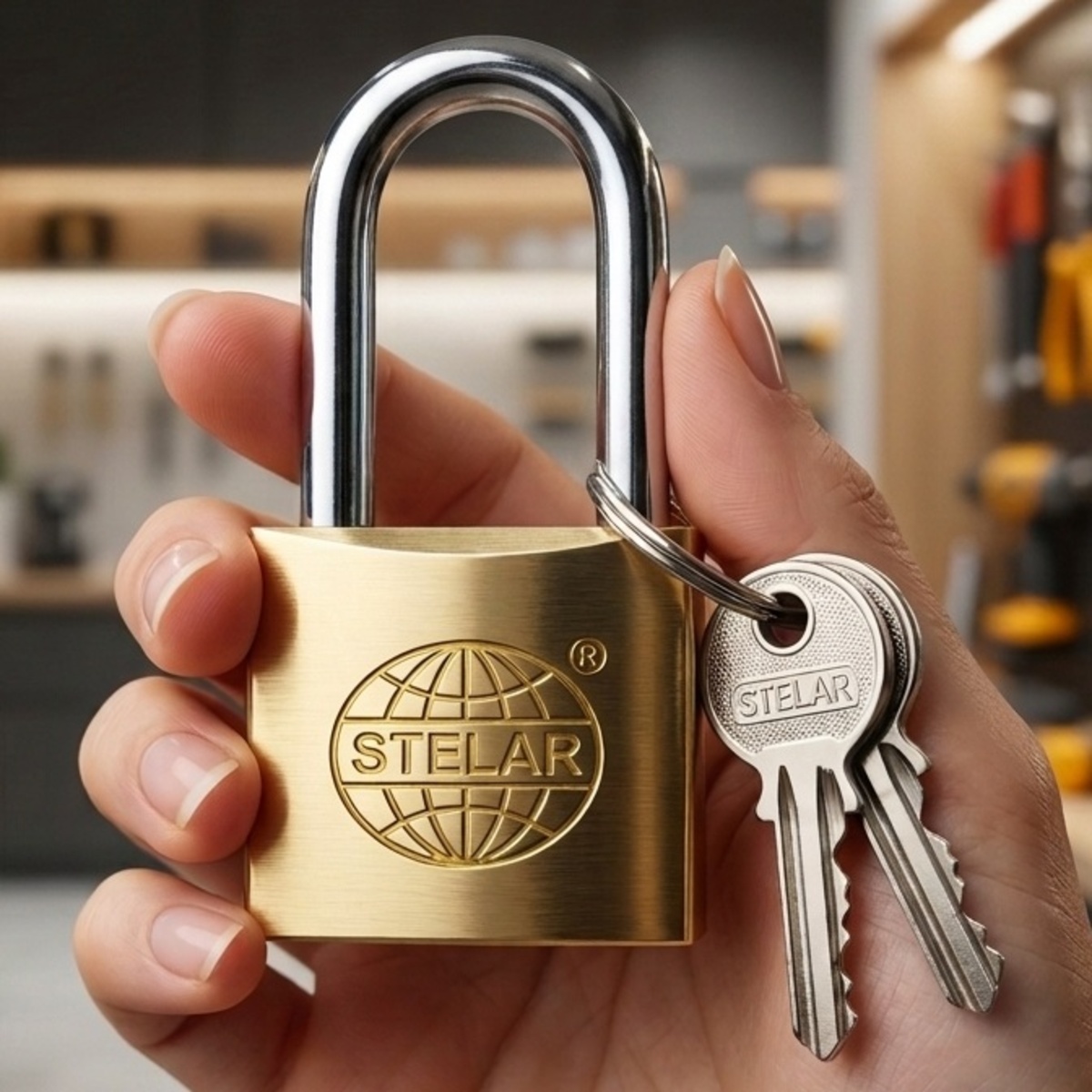 Stelar Padlock 32mm Gold