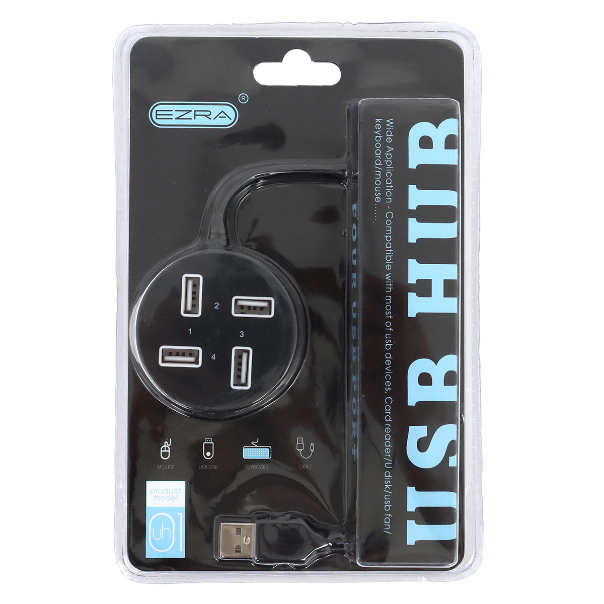 موزع USB-A بأربعة منافذ USB