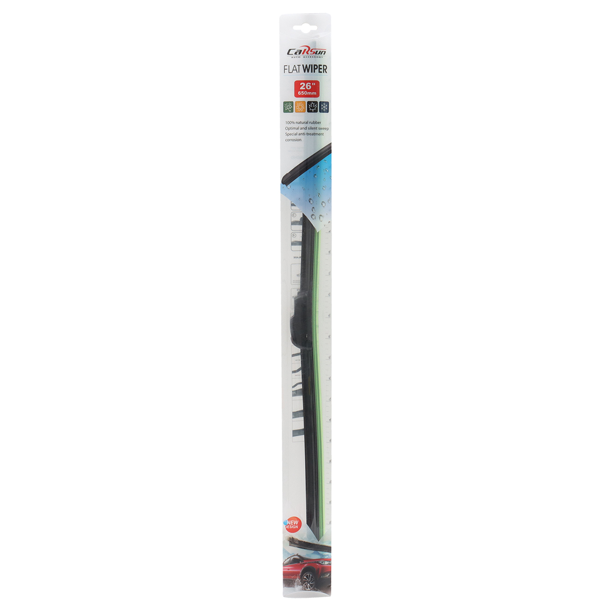 Carsun Flat Wiper for Car Windows 650mm
