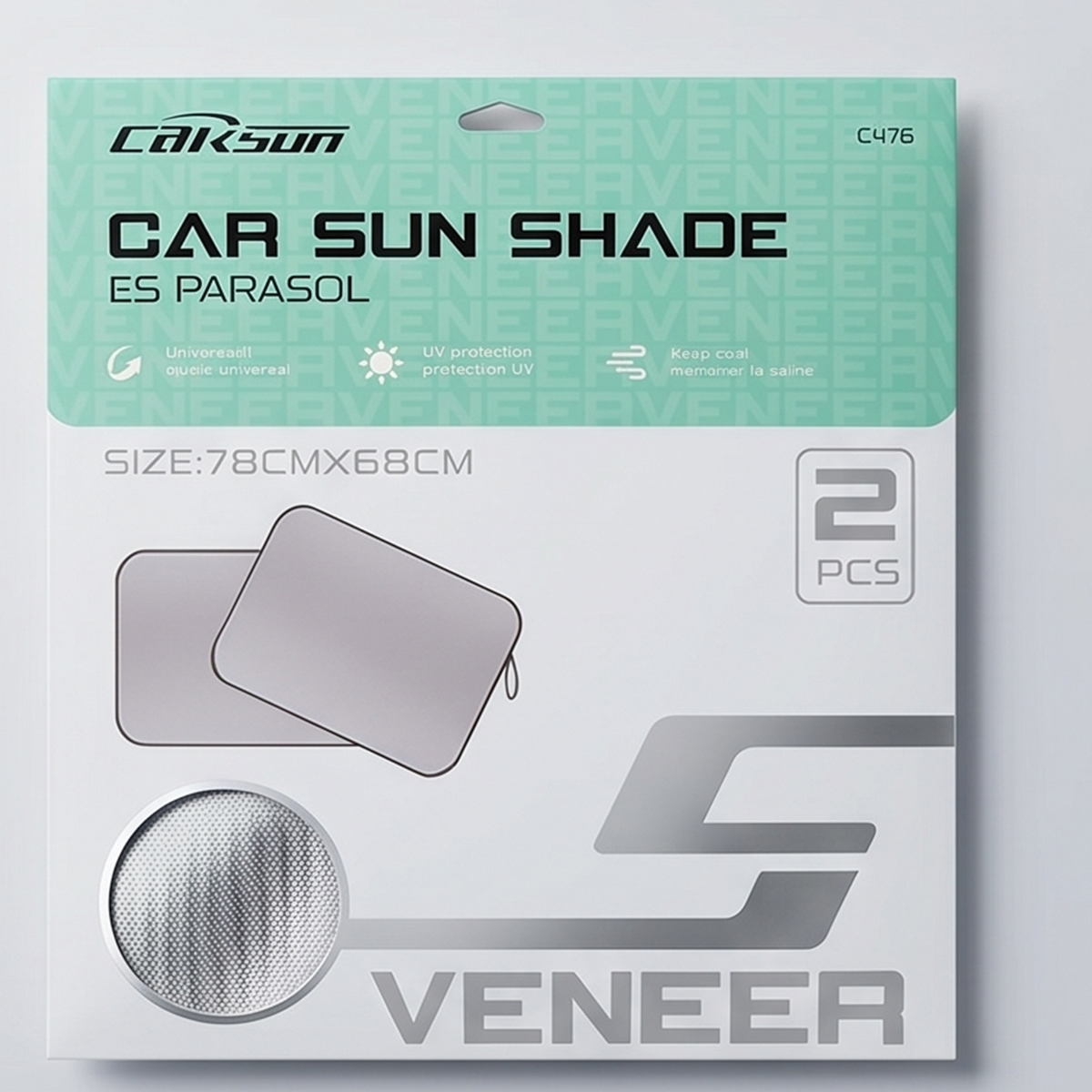 Carsun Car Foldable Sun Shade 78x68cm