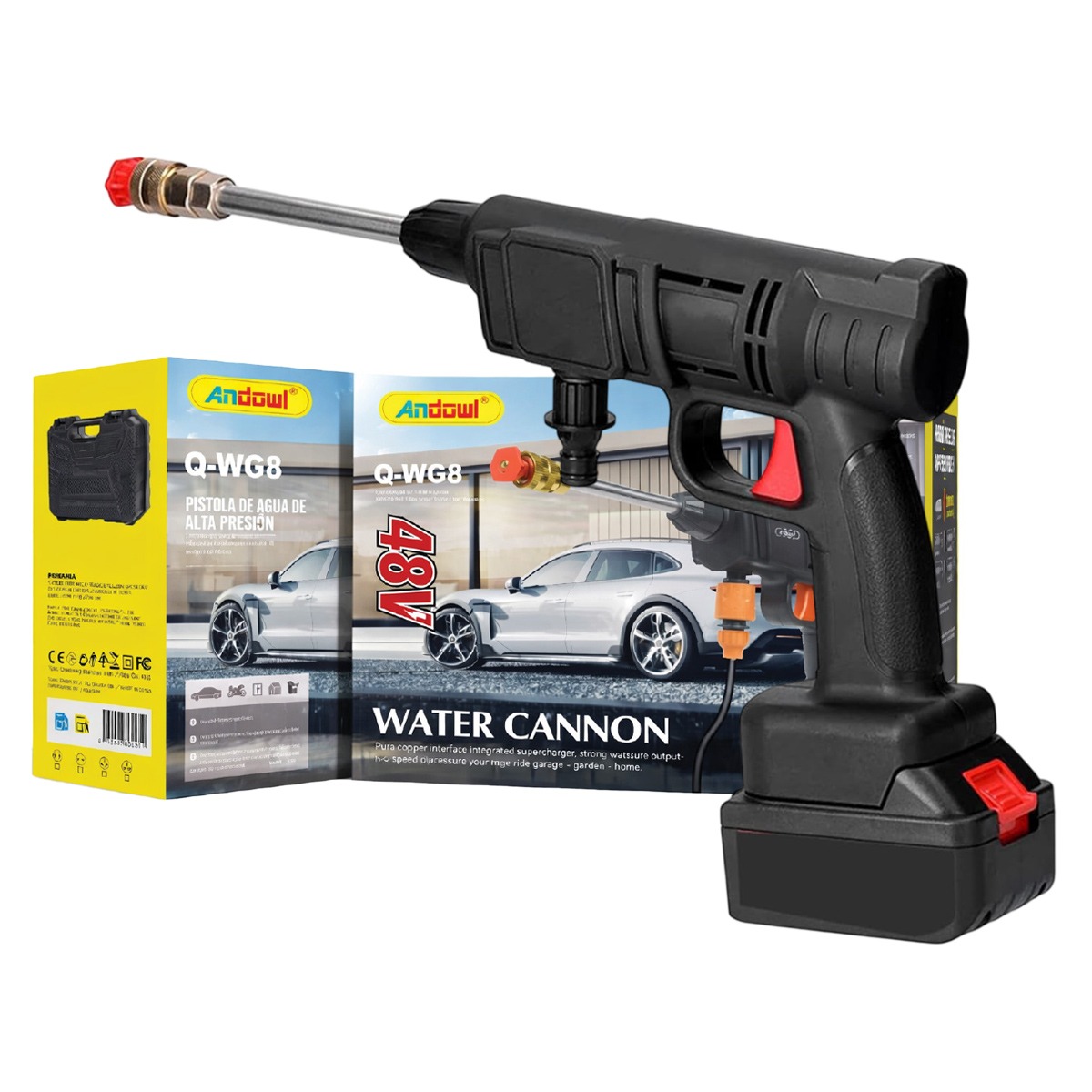 Cardless High Pressure Washer Water Cannon