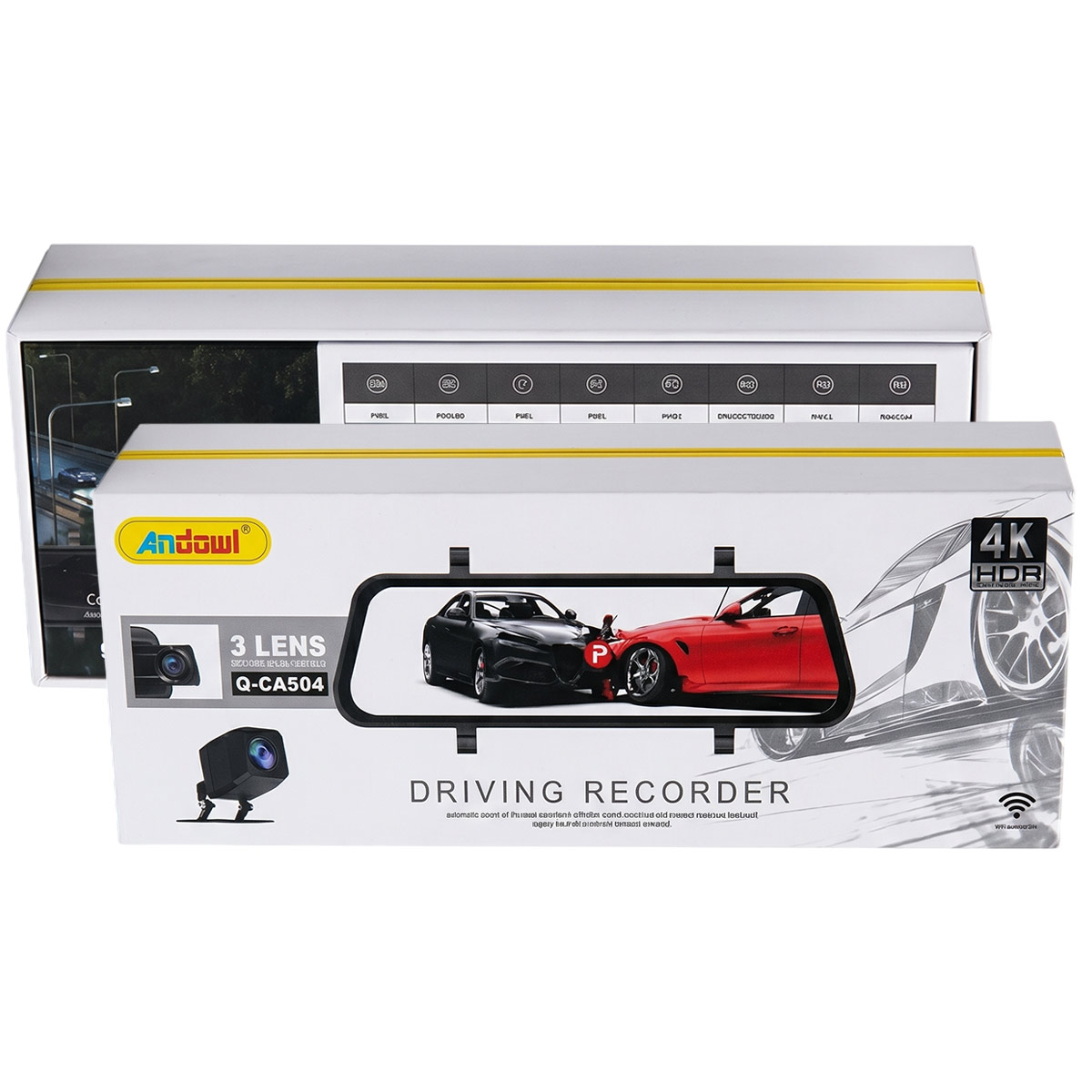 Andowl Driving Recorder Camera For Car Q-CA504