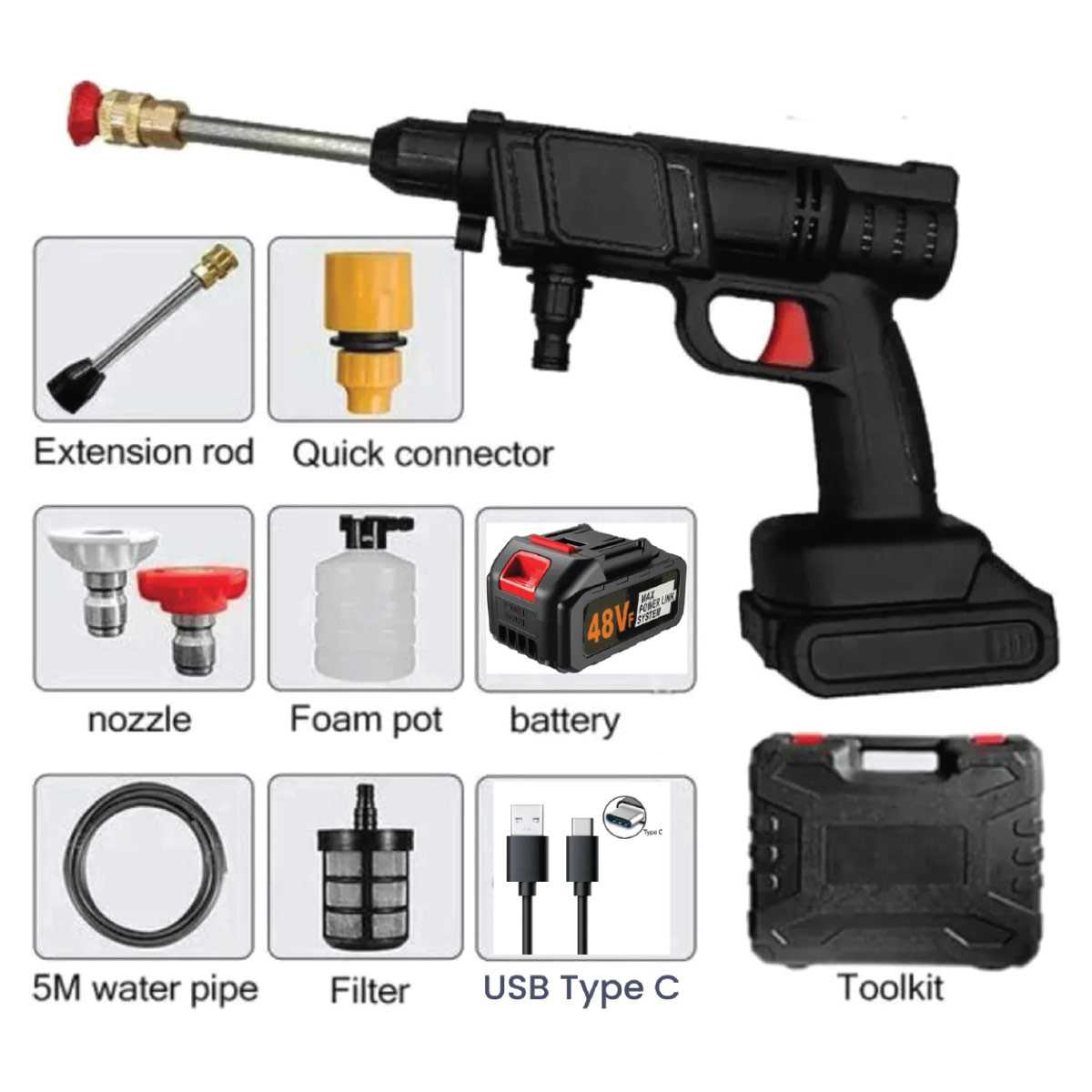 Cordless Pressure Washer Kit