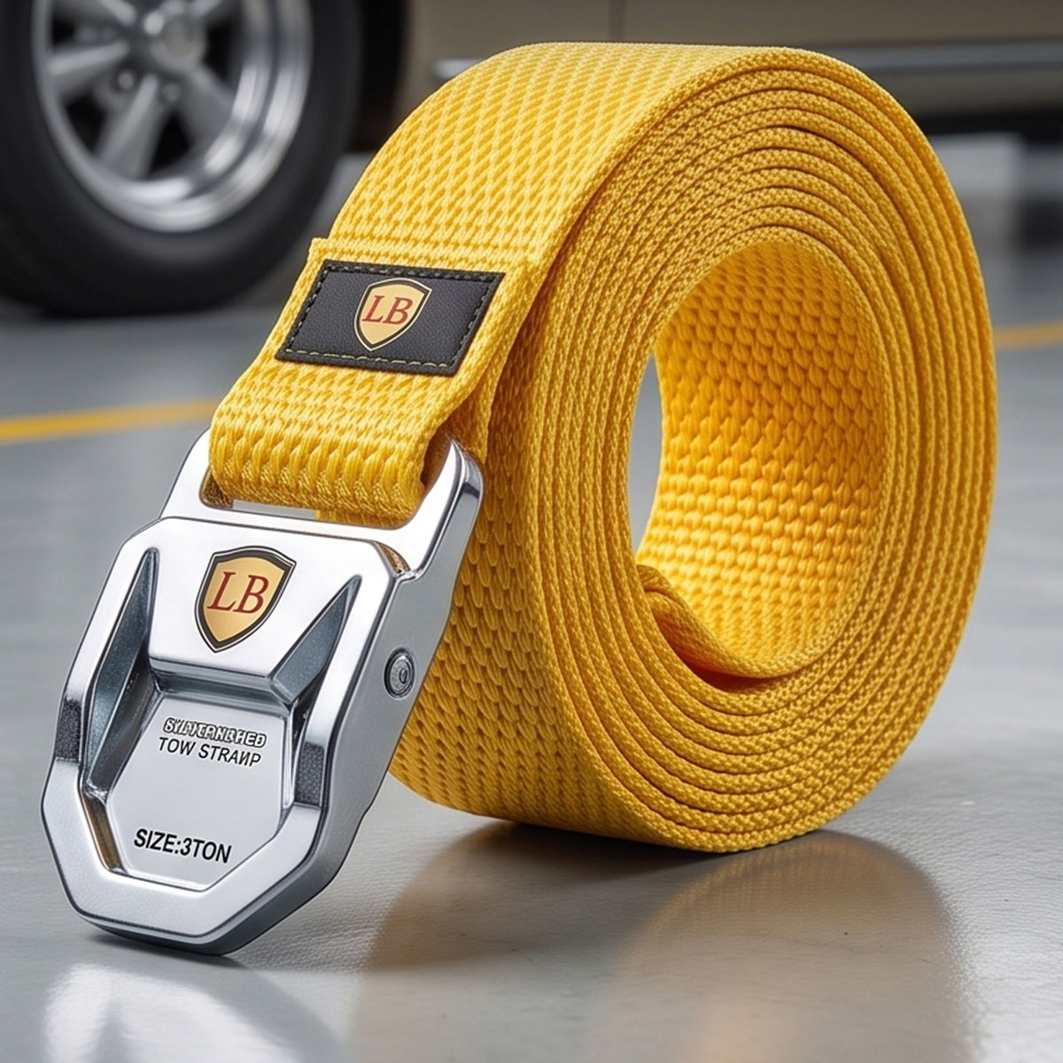 Steel Reinforced Tow Strap 3 Ton