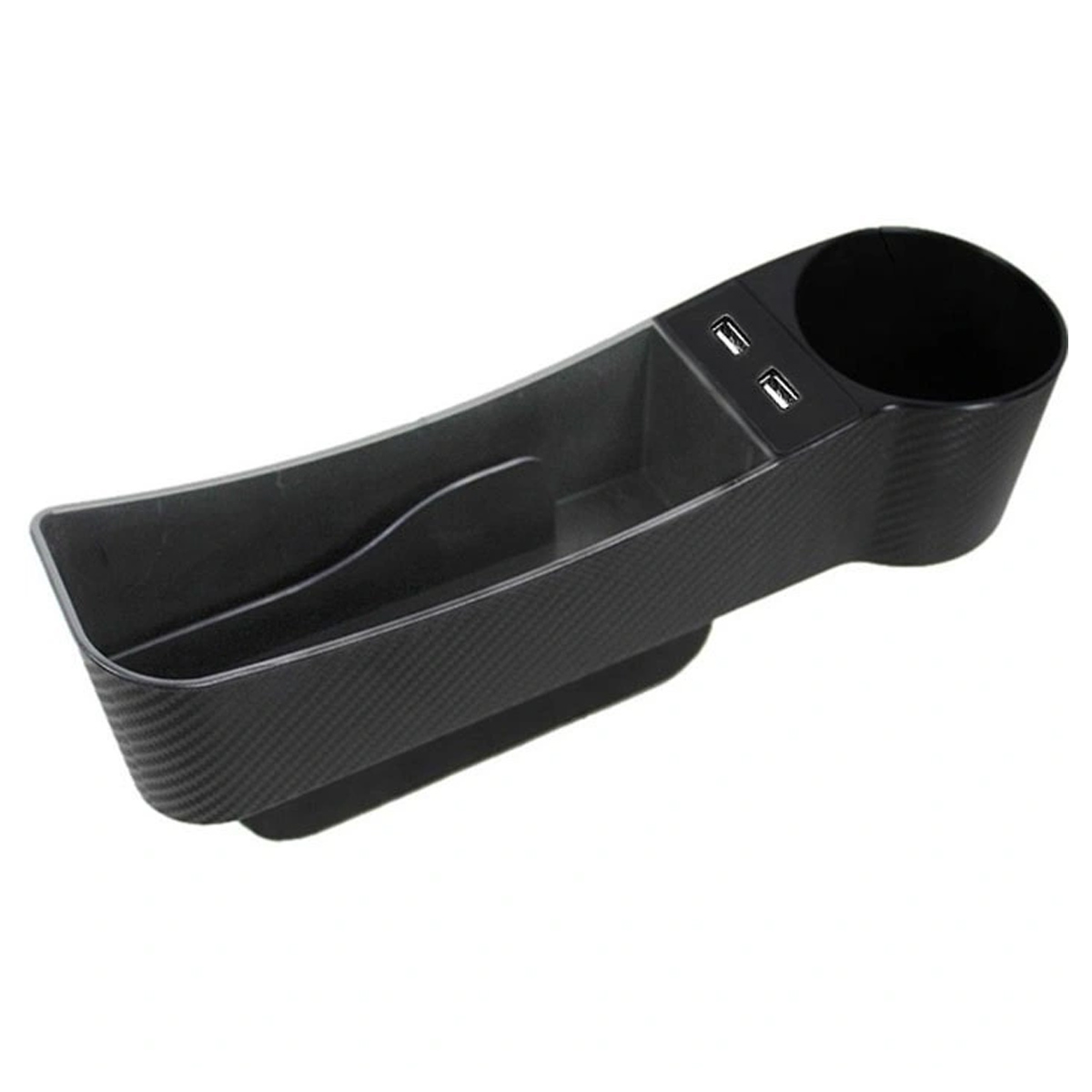 Car Seat Gap Organizer With Cup Holder And Usb Ports