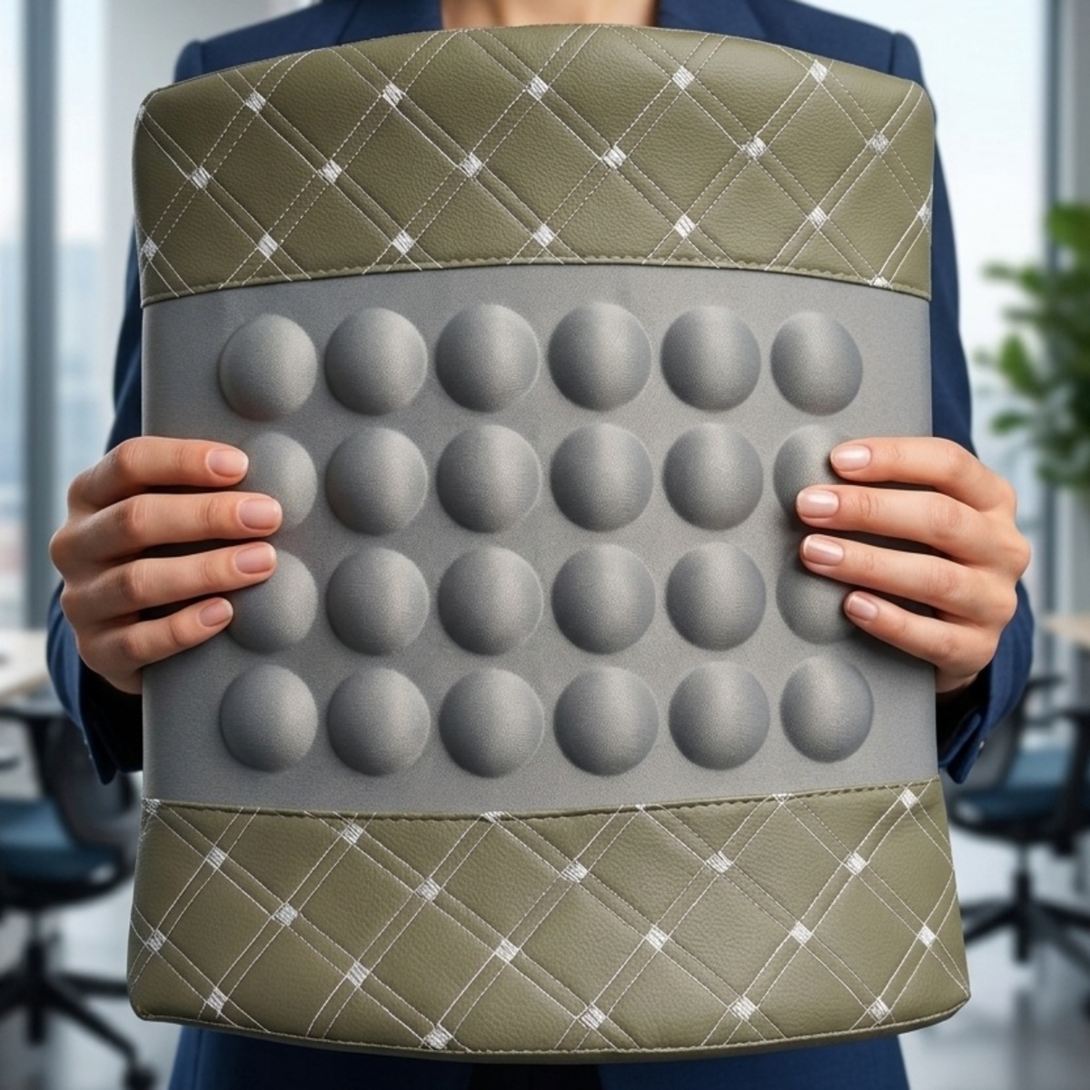 Car Memory Cotton Waist Back Cushion