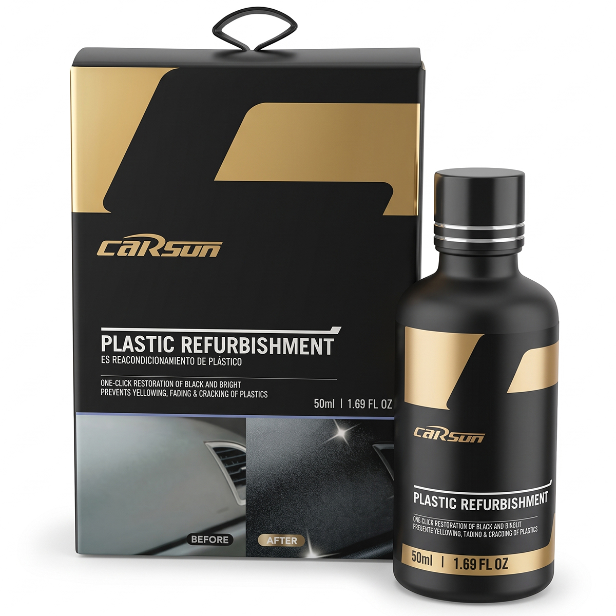 Carsun Plastic Refurbishment Coating Liquid 50ml