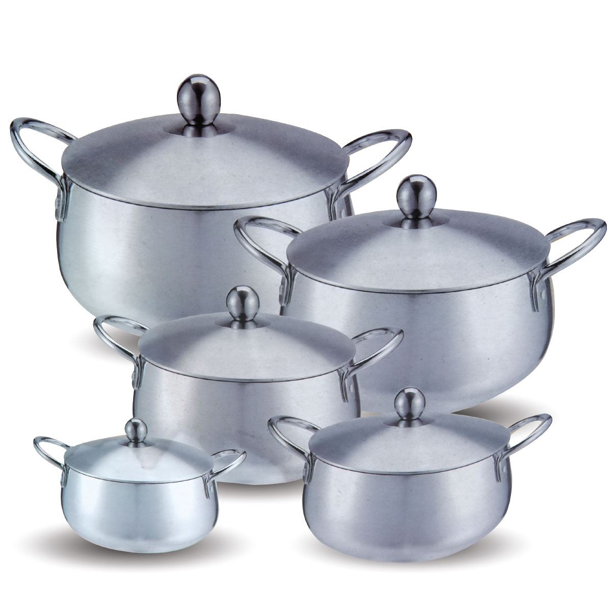 Aluminium Cookware Set 10 pieces set