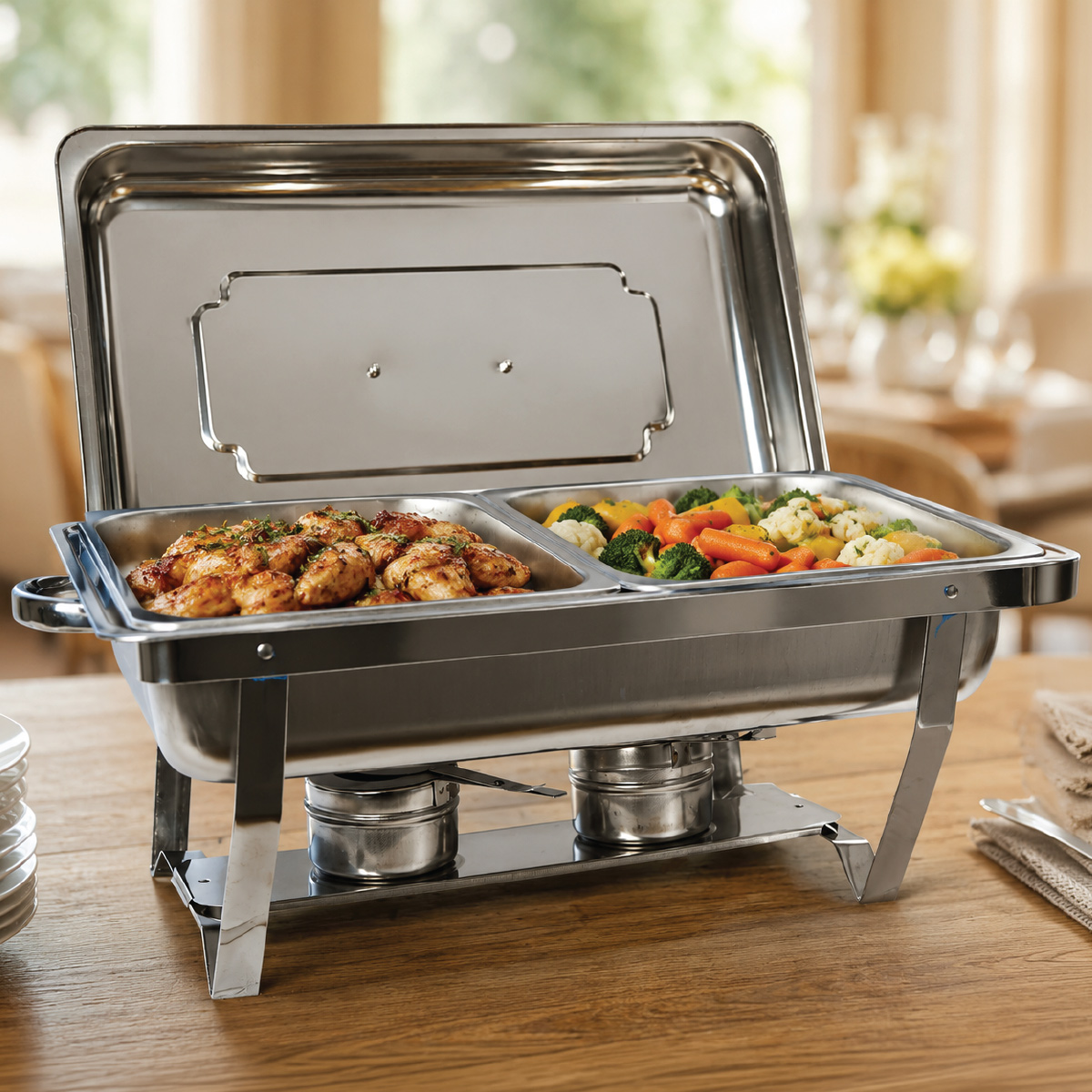 Chafing Dish With Pans For Food | Dining Essentials | Servewares | Chafing Dishes Chafing Dish With Pans For Food | Dining Essentials | Servewares | Chafing Dishes