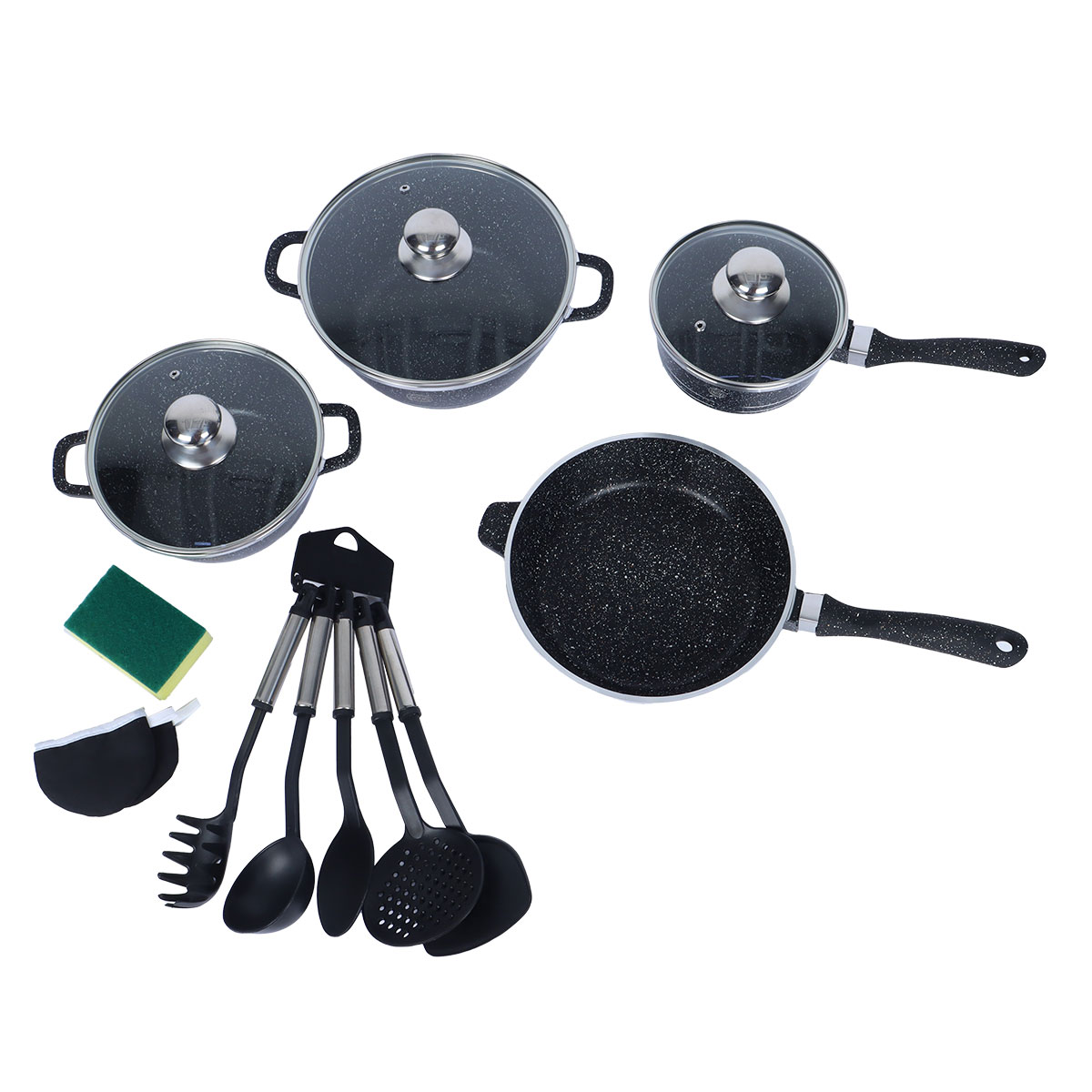 Nonstick Coating Cookware 16 Pieces Set