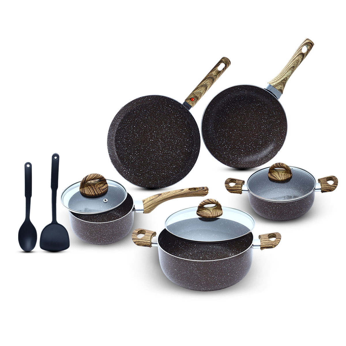 10 Pieces Set Coating Cookware
