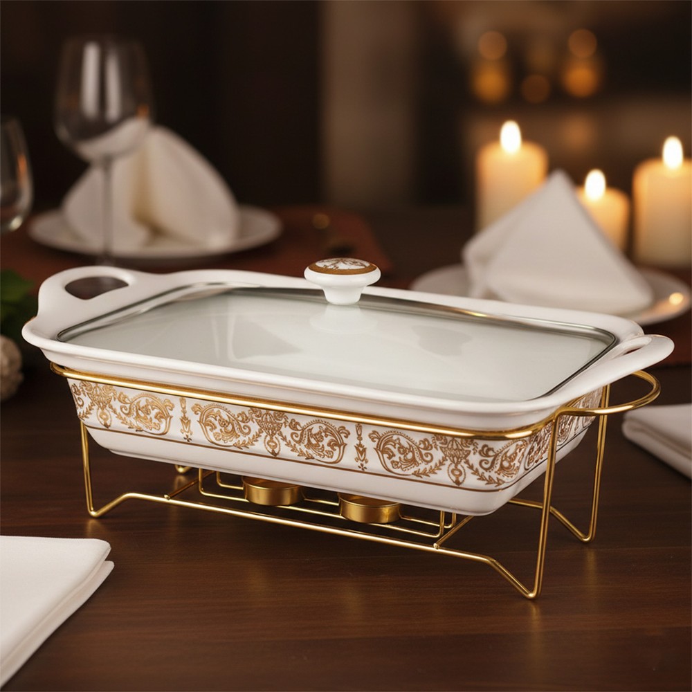 Food Warmer Ceramic Rectangle 2L