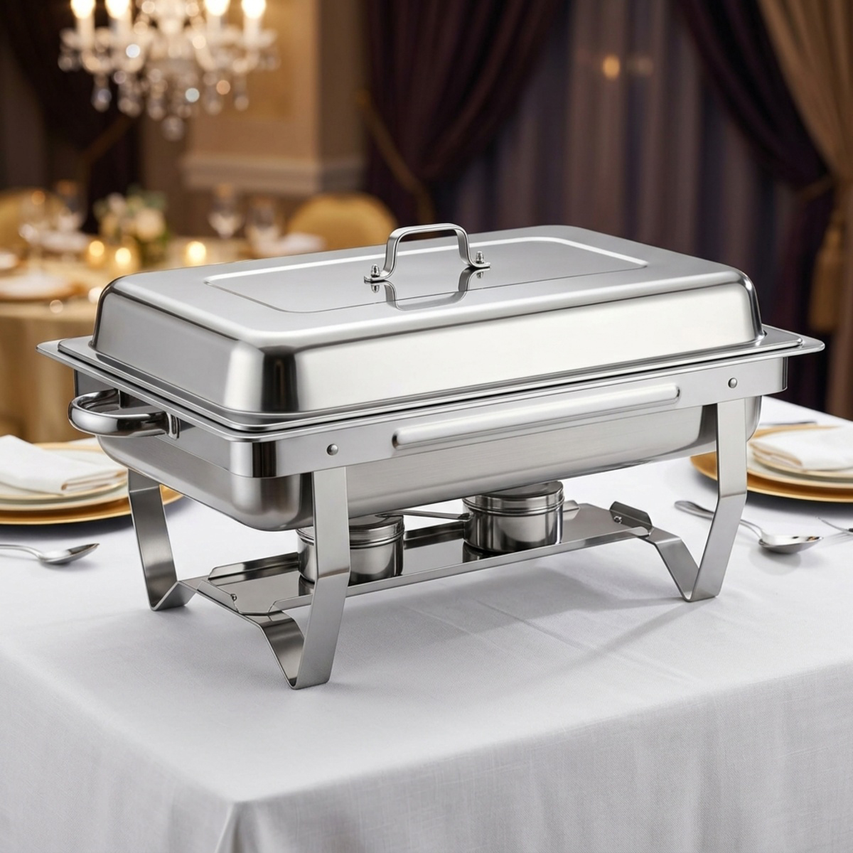 Stainless Steel Chafing Dish With Cover 11 Litre