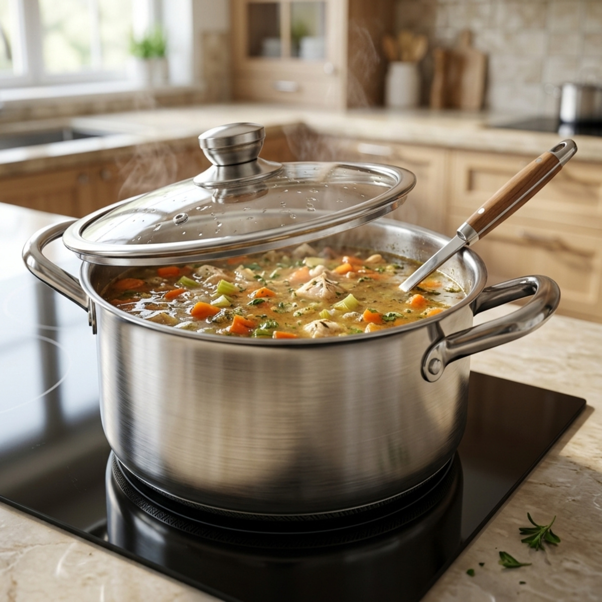 Stainless Steel Casserole With Lid