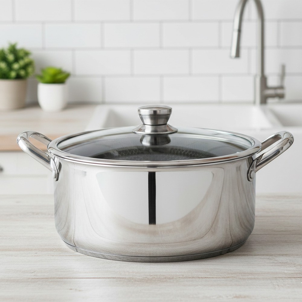 Stainless Steel Casserole With Lid 30cm