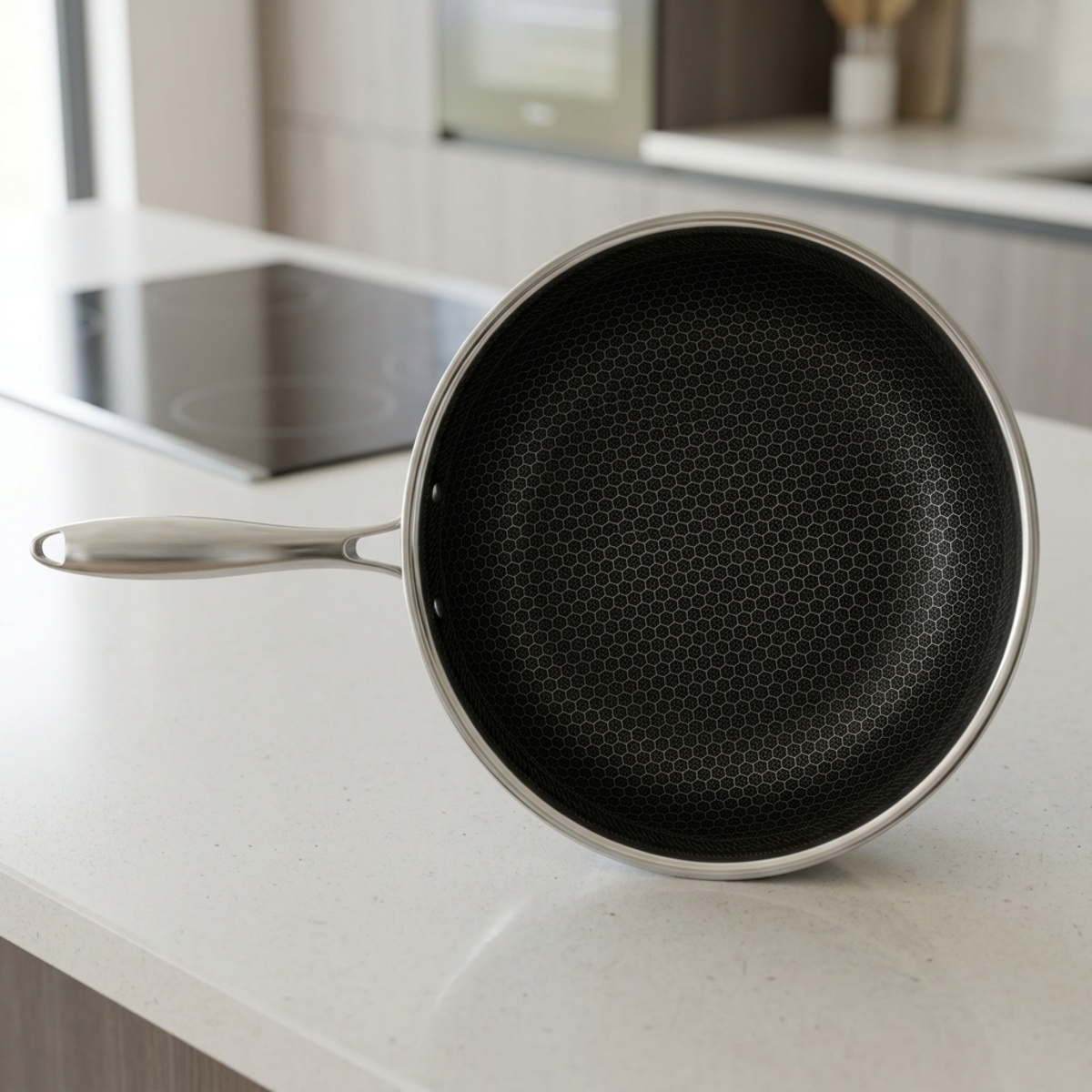 Stainless Steel Wok Pan