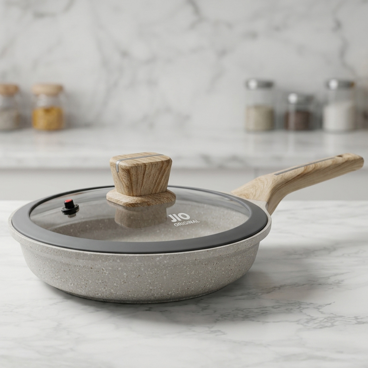 Jio Original Granite Fry Pan With Cover