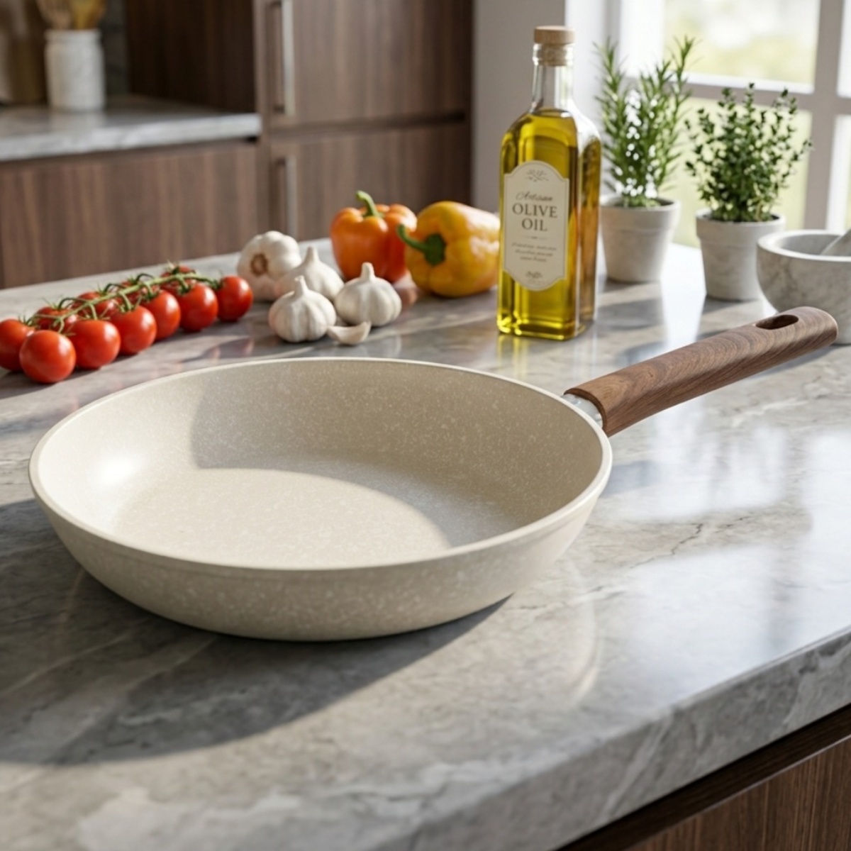 Frying Pan Granite For Induction 22cm