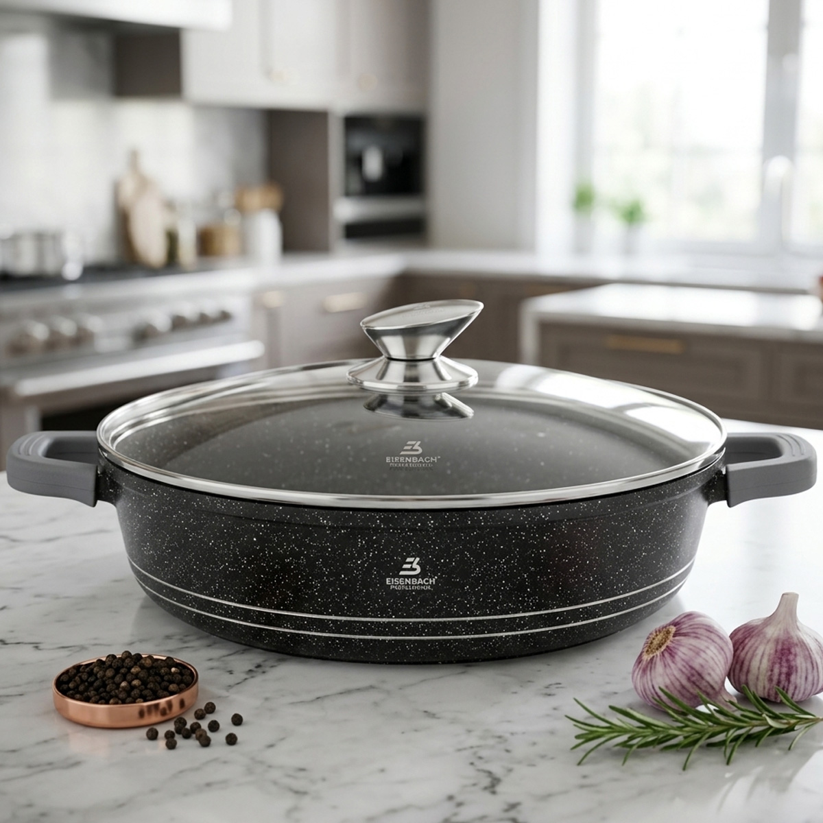 Shallow Pan Granite 36cm