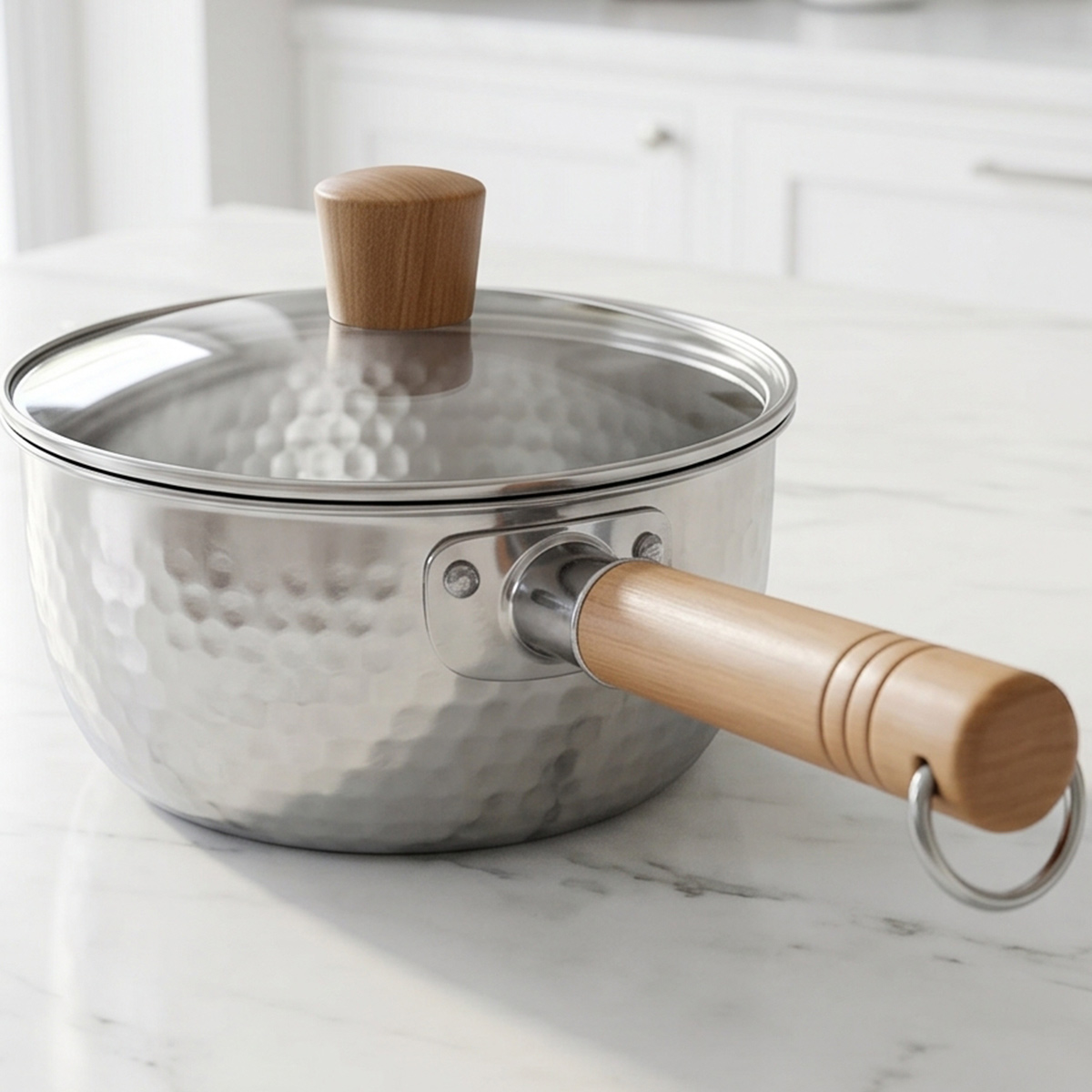 Stainless Steel Sauce Pan with Glass Lid 20cm