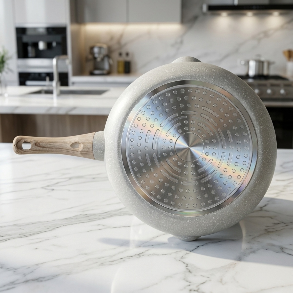 Wok Pan Granite 28cm