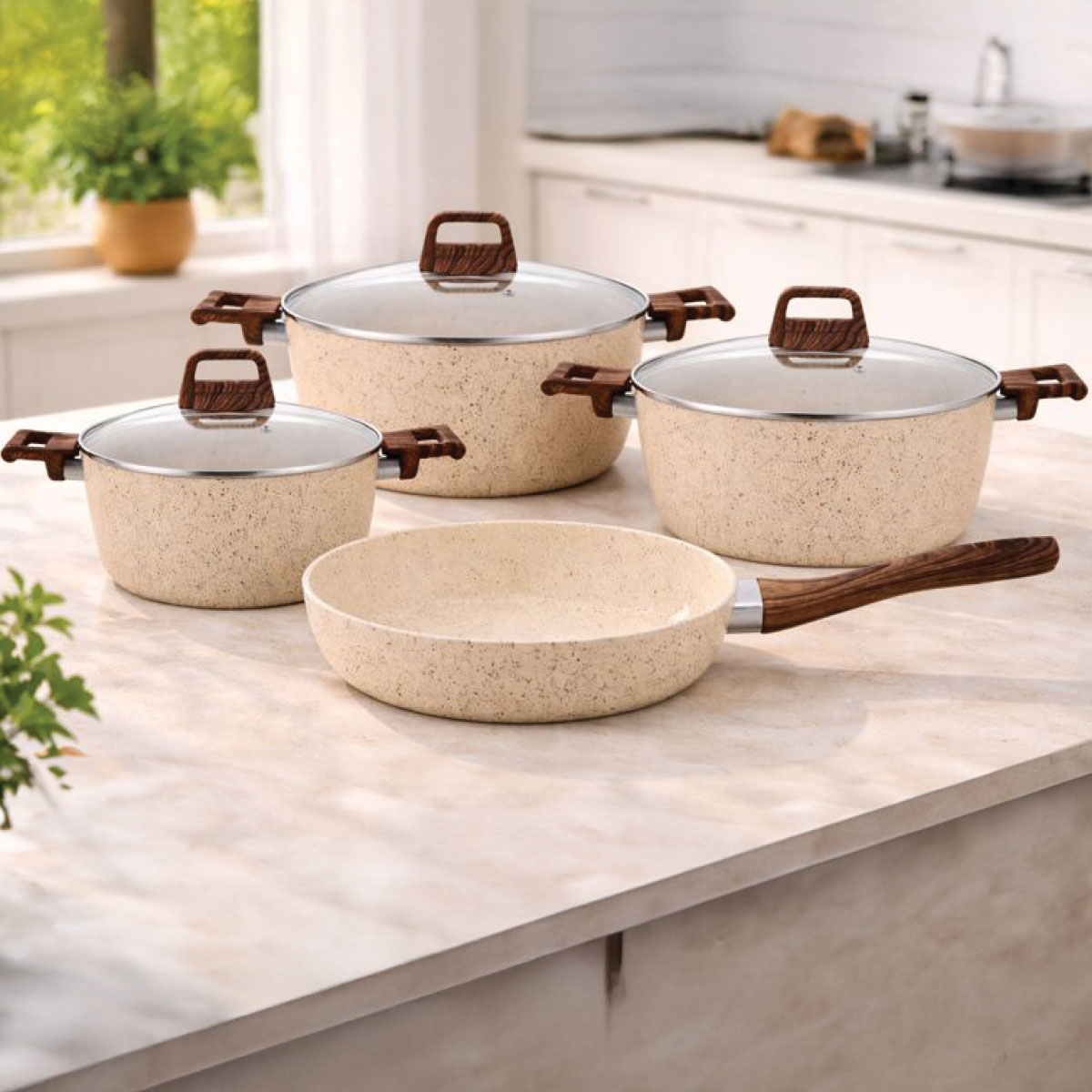 Granite Cookware Set 7 Pieces