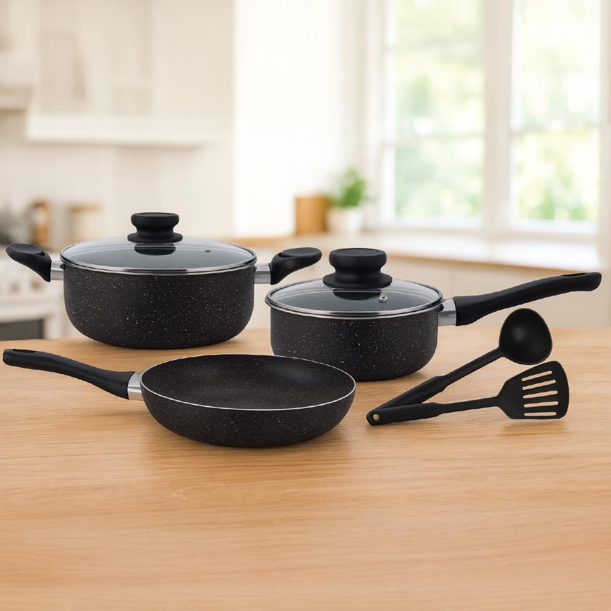Granite Cookware 7 Pieces Set
