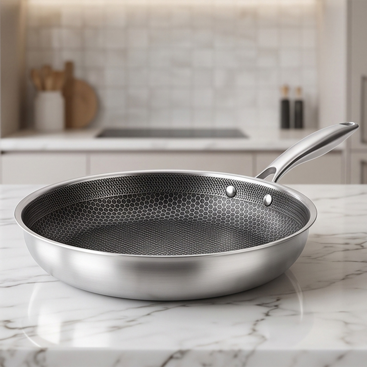 Fry Pan Non Stick Stainless Steel 28cm