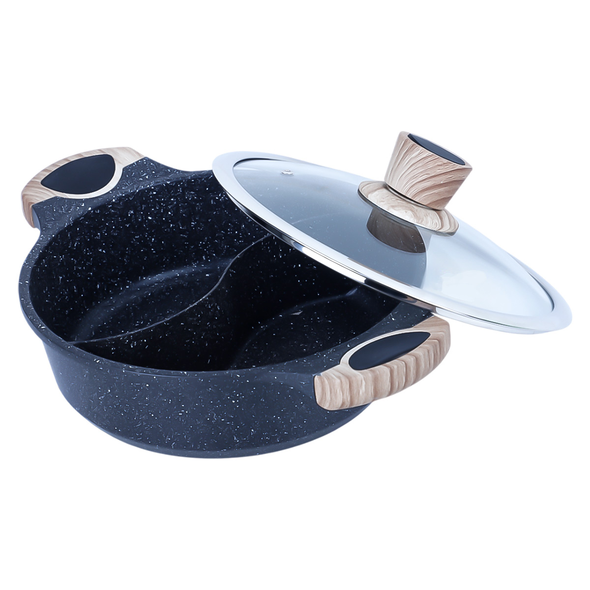Two Part Granite Casserole With Lid 24cm
